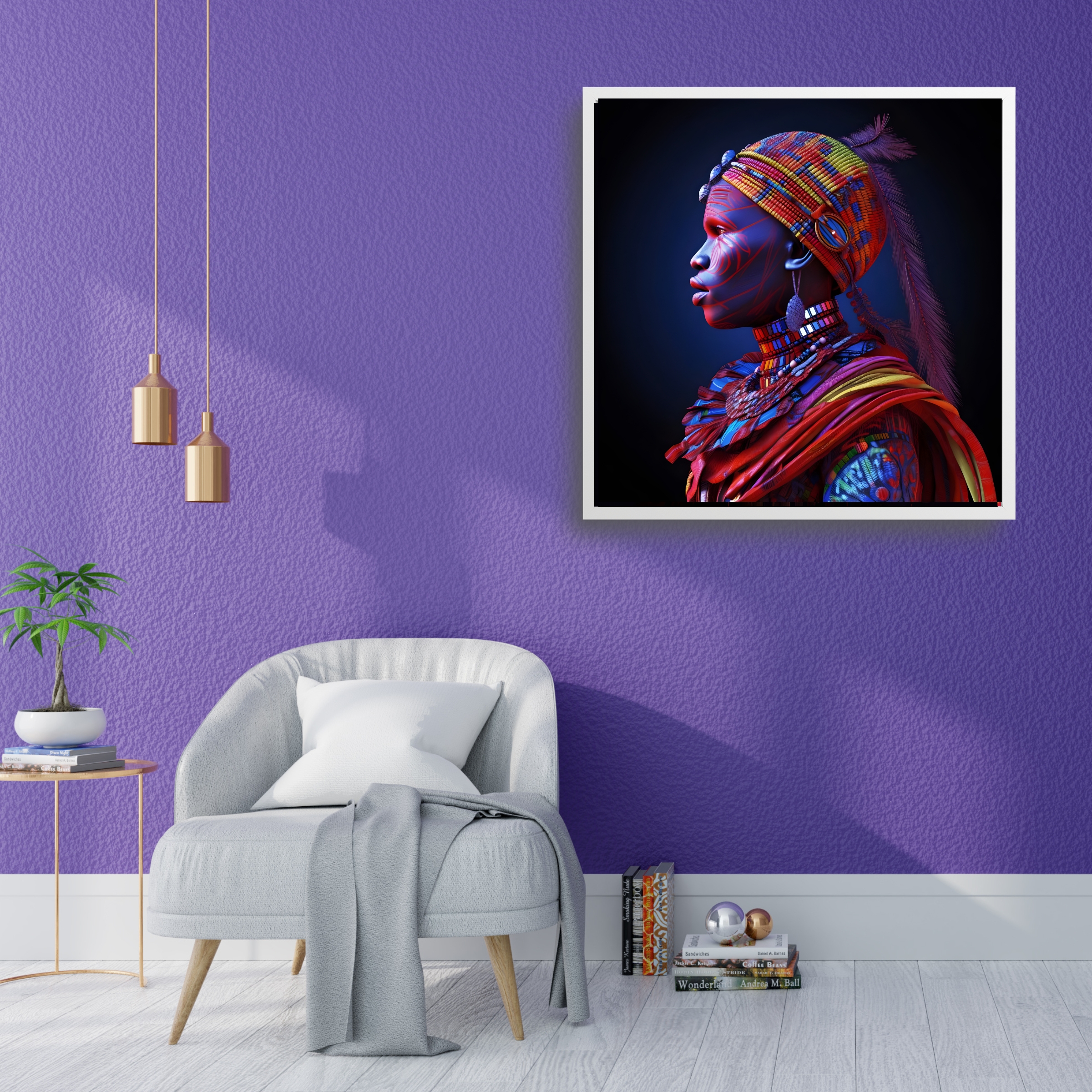 African Warrior Queen Matte Paper Poster