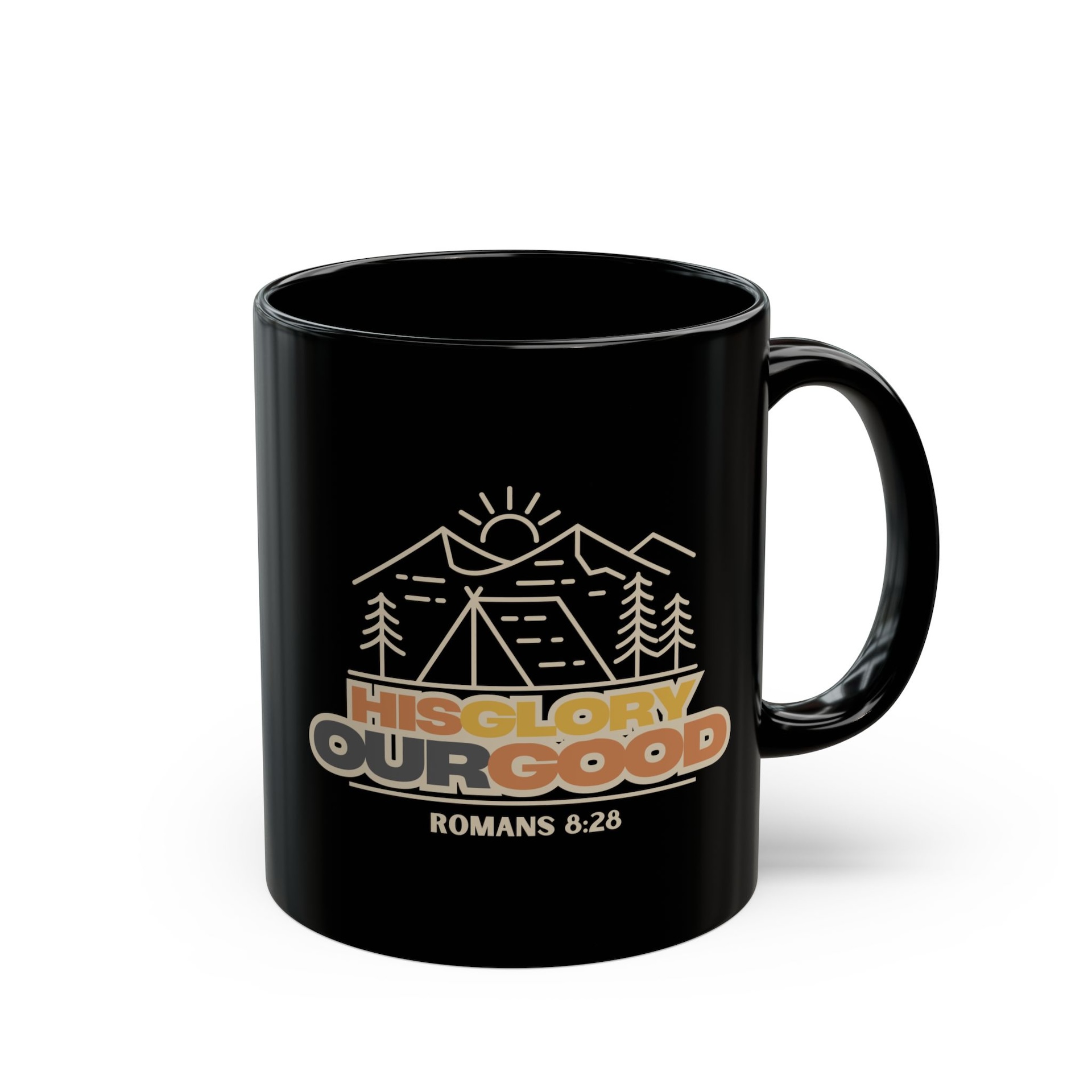 His Glory, Our Good Black Mug (11oz, 15oz) His Glory, Our Good Black Mug (11oz, 15oz)