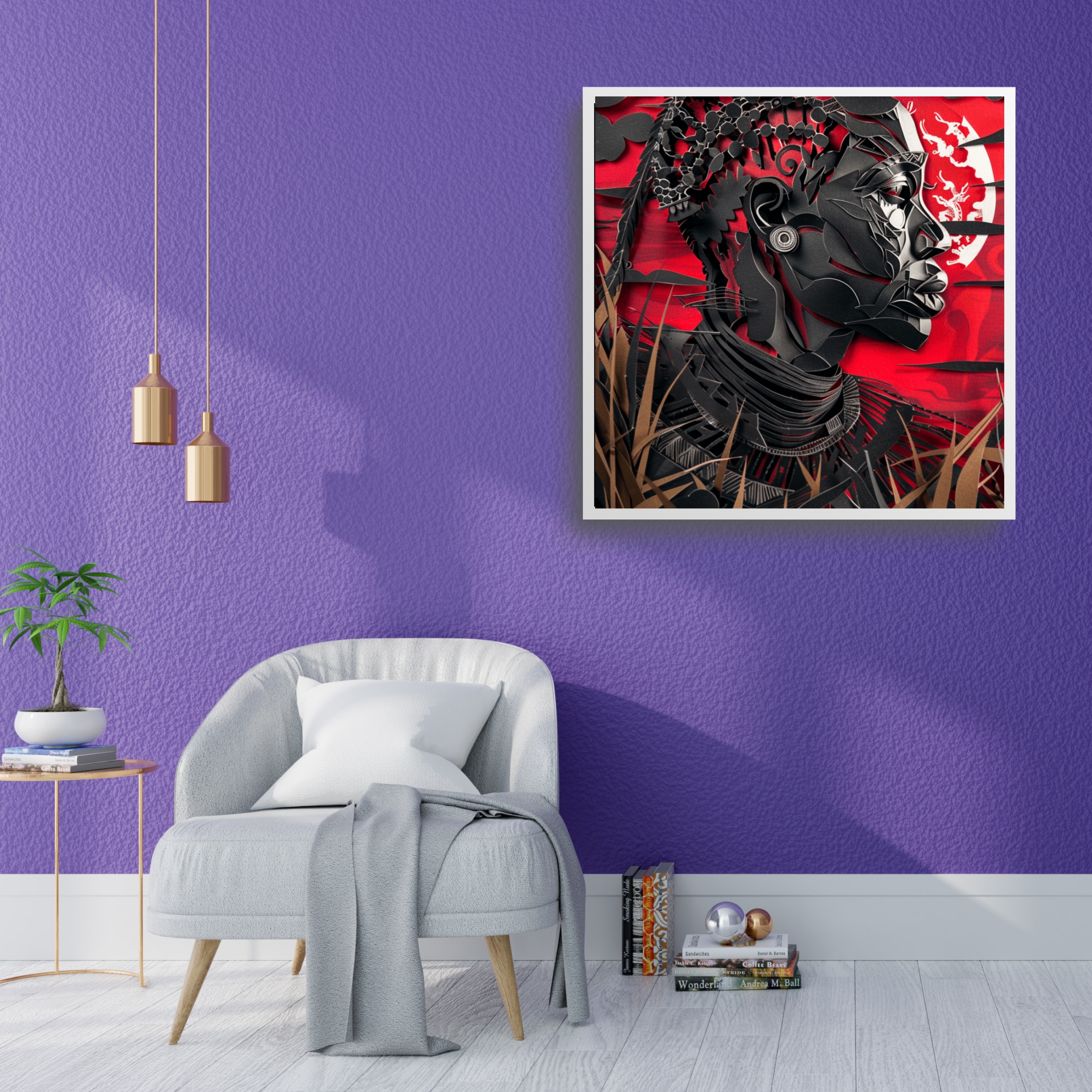 Masai African Warrior Paper Poster