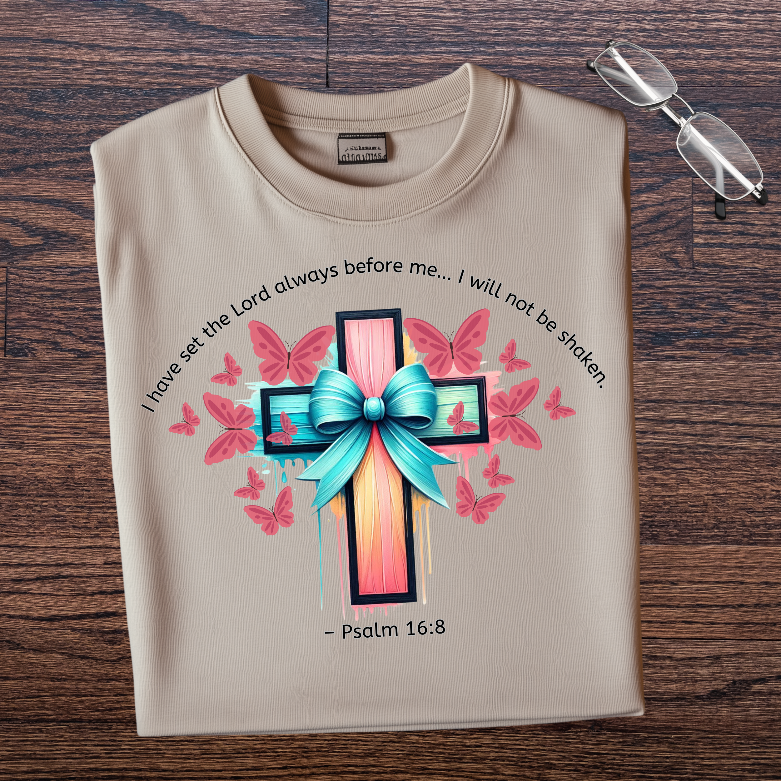  Unshakable Faith – Psalm 16:8 Tee product thumbnail image