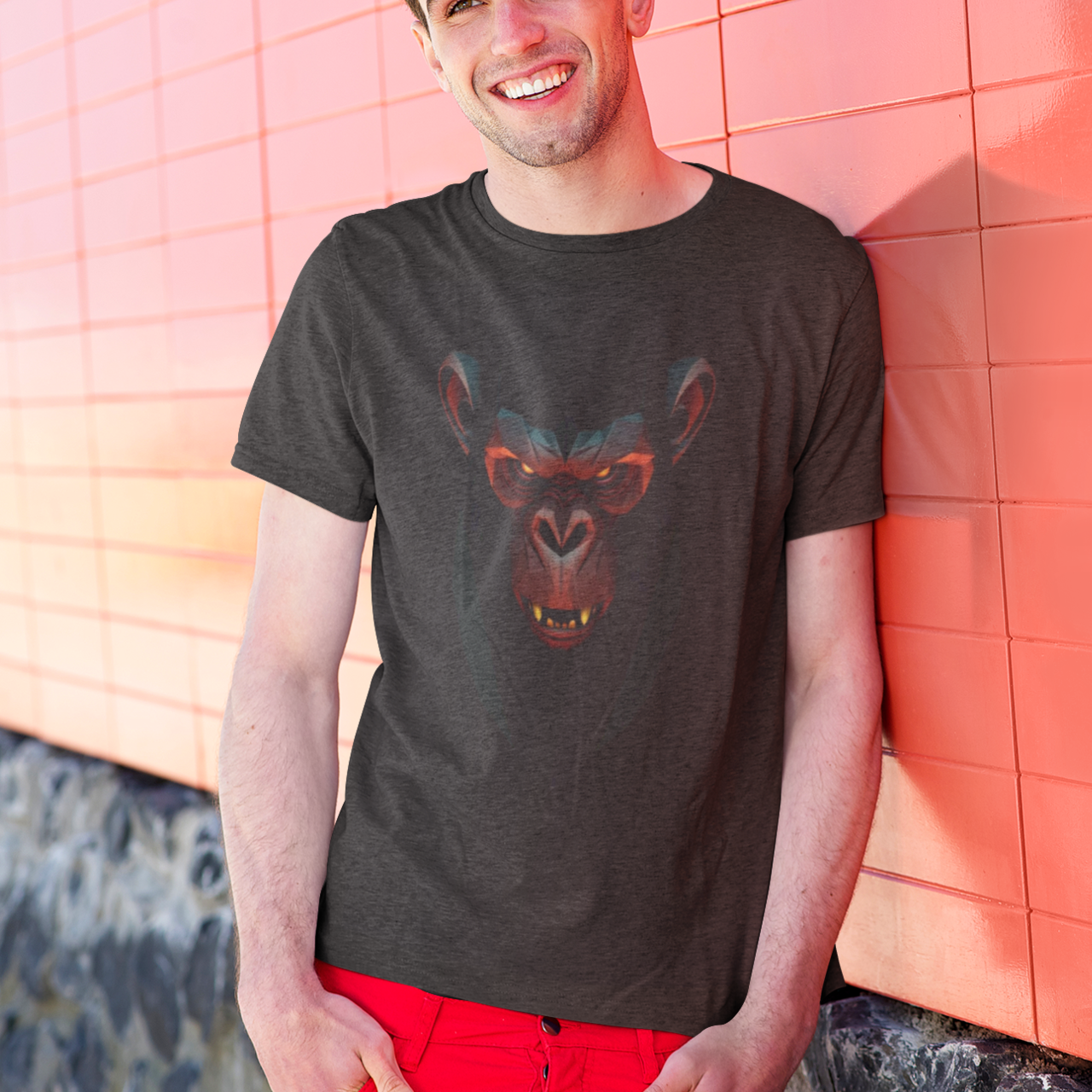 Gorilla Face Tee, Unisex T-shirt for Animal Lovers, Wildlife Graphic Shirt, Zoo Safari Apparel, Ape Lover Gift, Jungle Theme Top product thumbnail image