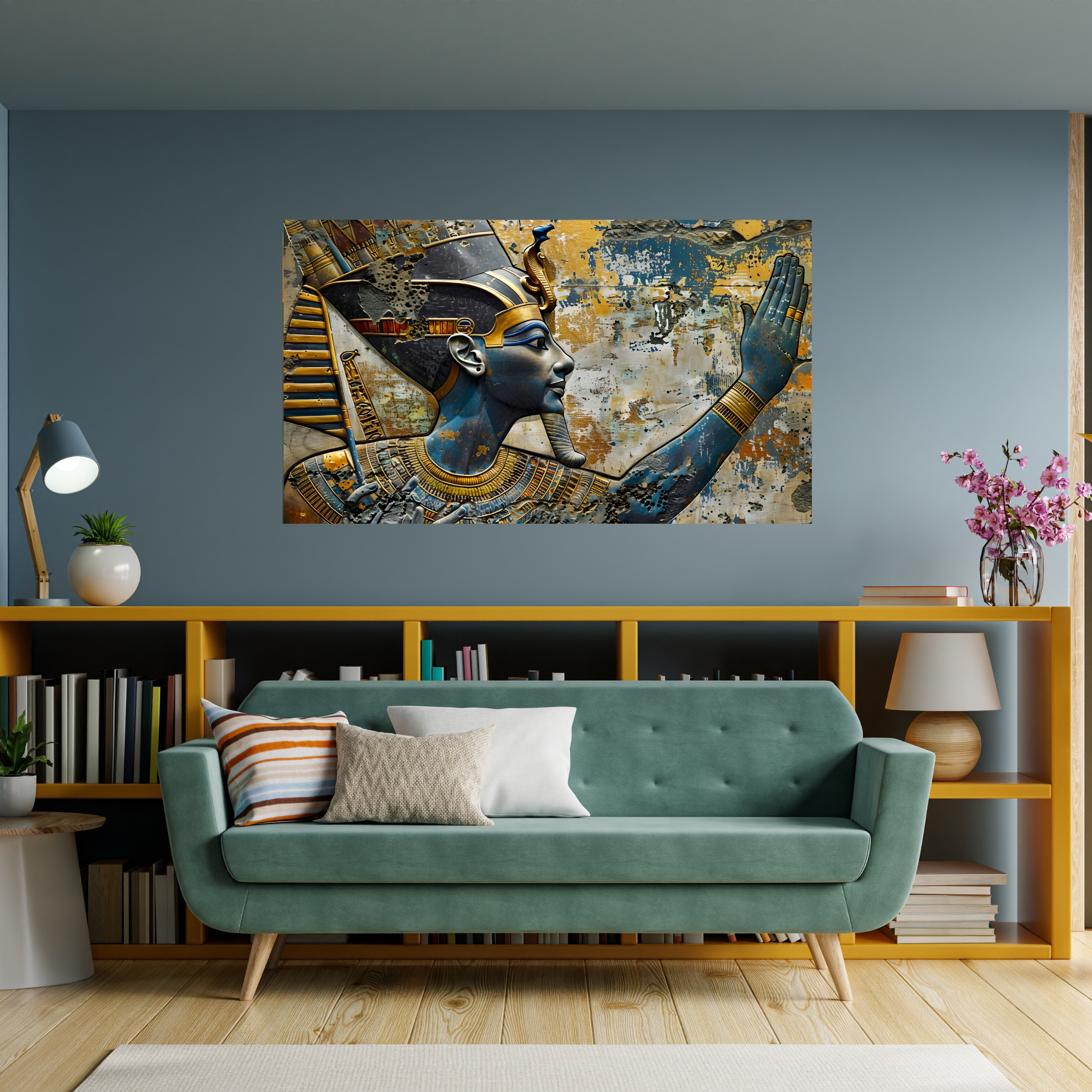 Egyptian Pharaoh Mural Horizontal Poster Egyptian Pharaoh Mural Horizontal Poster