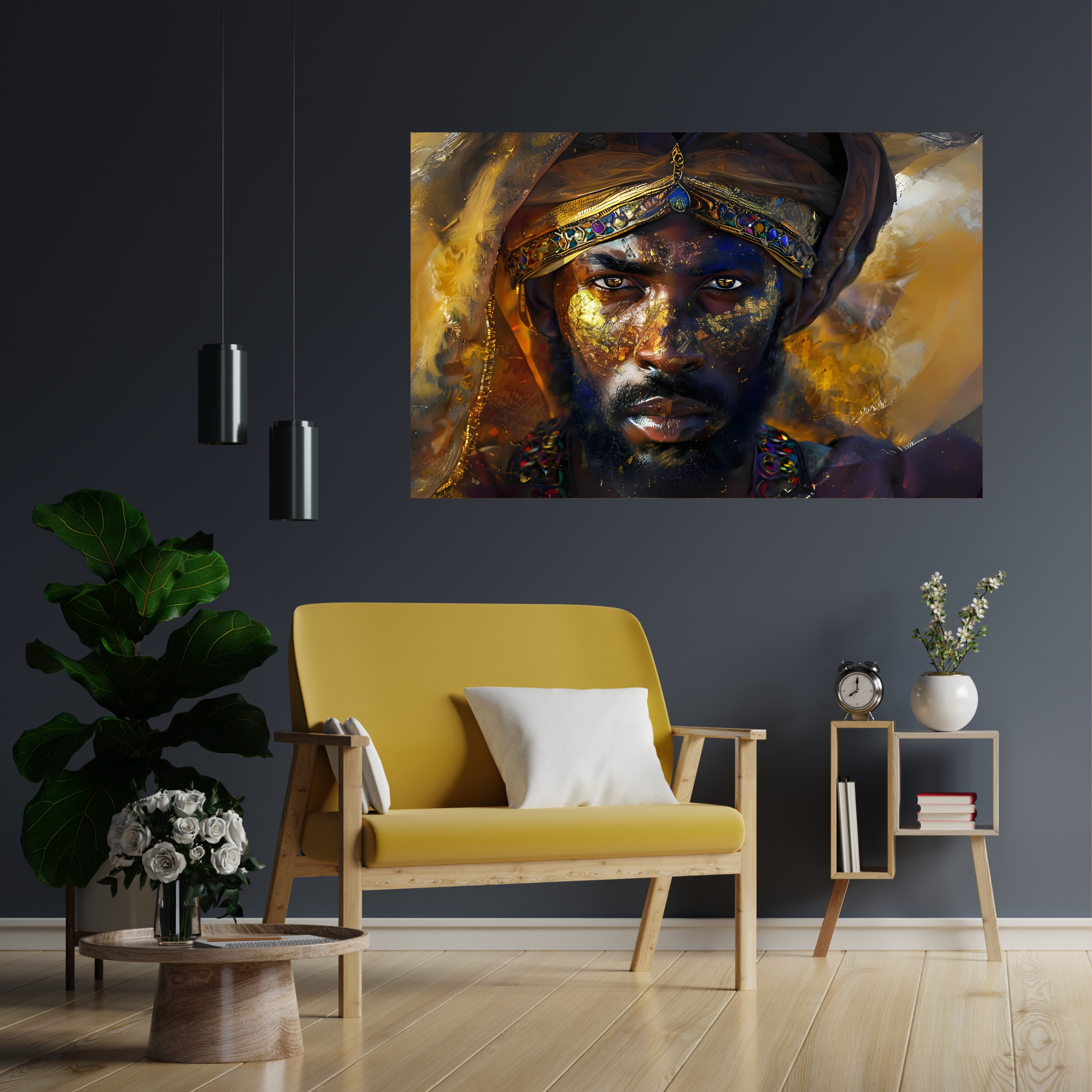 Moor Warrior Portrait Horizontal Poster product thumbnail image Moor Warrior Portrait Horizontal Poster product thumbnail image