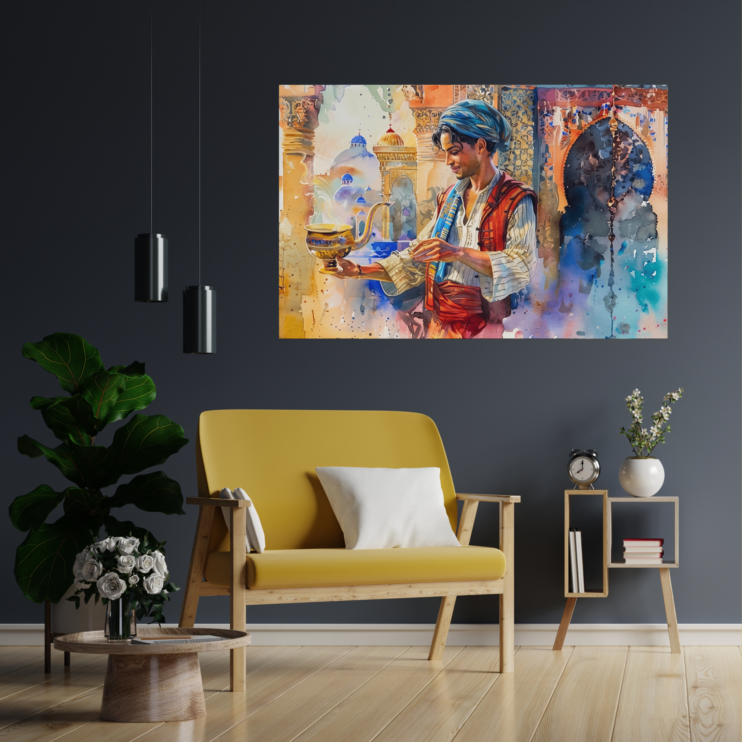 Aladdin Magic Lamp 1001 Nights Horizontal Poster Aladdin Magic Lamp 1001 Nights Horizontal Poster