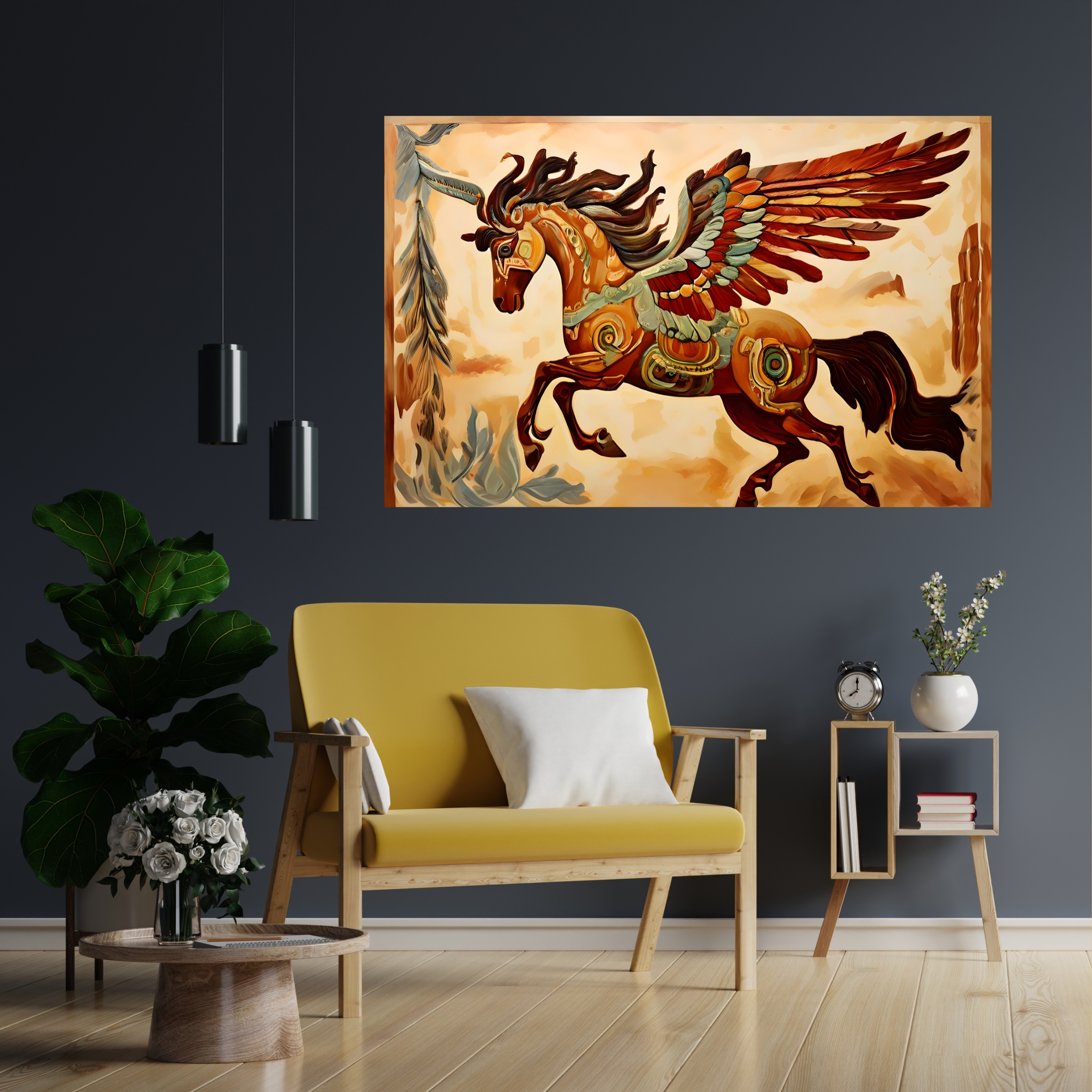 Pegasus Minoan Art Horizontal Poster Pegasus Minoan Art Horizontal Poster