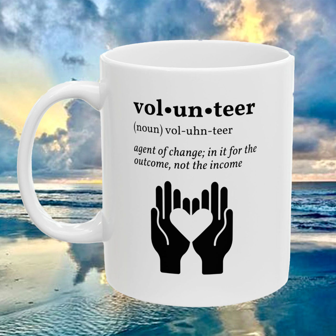 VOLUNTEER White Ceramic Mug 11 oz product thumbnail image
