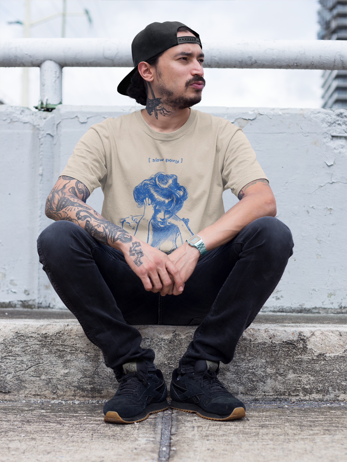 Slow Pony - Unisex Garment-Dyed T-shirt product thumbnail image Slow Pony - Unisex Garment-Dyed T-shirt product thumbnail image