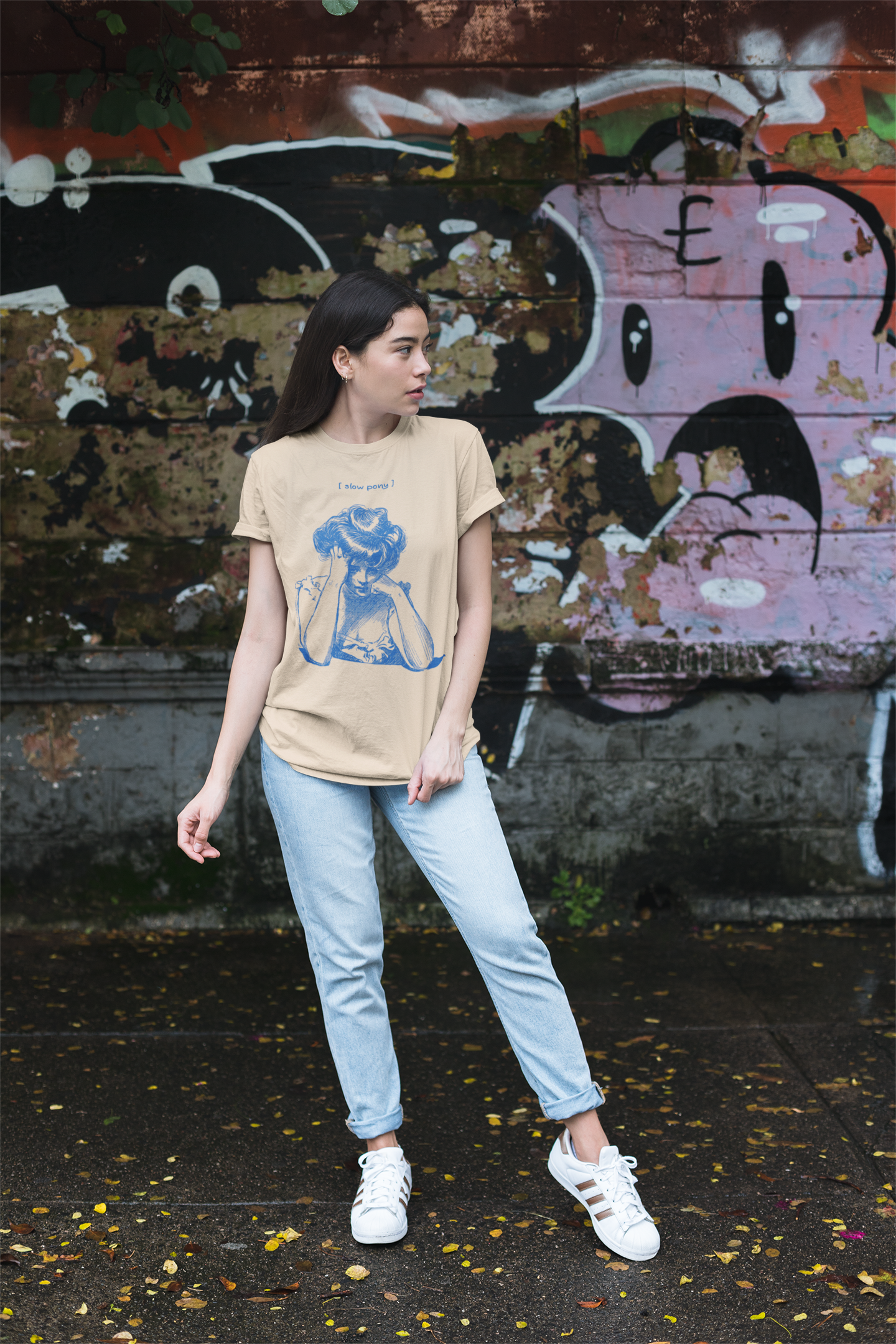 Slow Pony - Unisex Garment-Dyed T-shirt product thumbnail image Slow Pony - Unisex Garment-Dyed T-shirt product thumbnail image