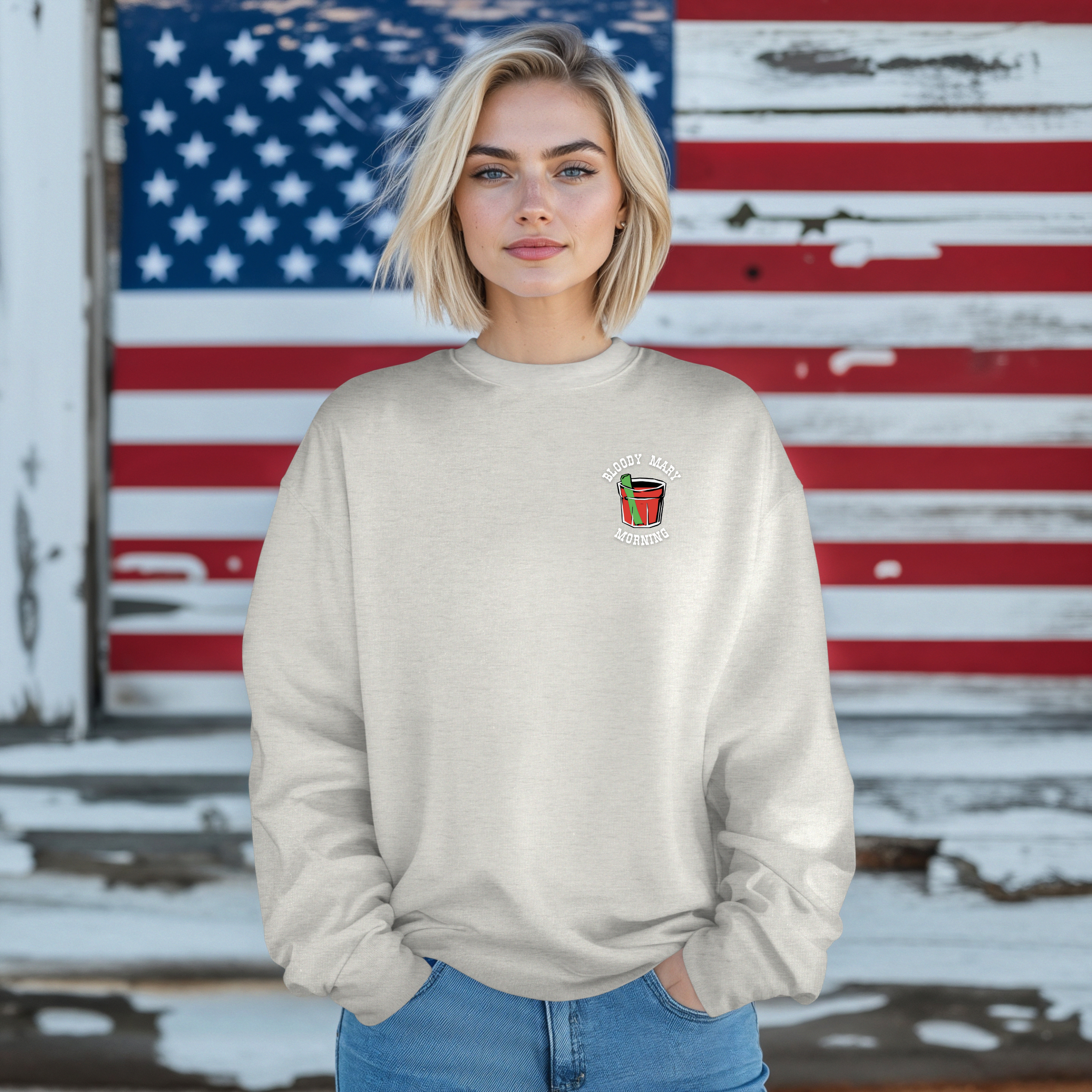 Bloody Mary Morning Sweatshirt, Cozy Unisex Crewneck, Casual Drink Design, Perfect for Brunch Lovers, Gift for Cocktail Enthusiasts Bloody Mary Morning Sweatshirt, Cozy Unisex Crewneck, Casual Drink Design, Perfect for Brunch Lovers, Gift for Cocktail Enthusiasts