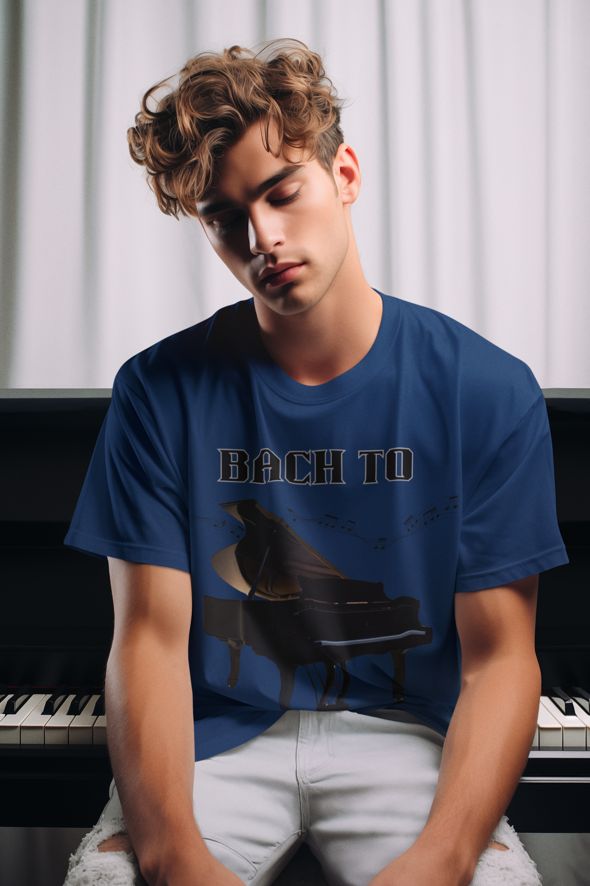 T-Shirt Bach to the Basics - Retro Music Lover Gift product thumbnail image T-Shirt Bach to the Basics - Retro Music Lover Gift product thumbnail image