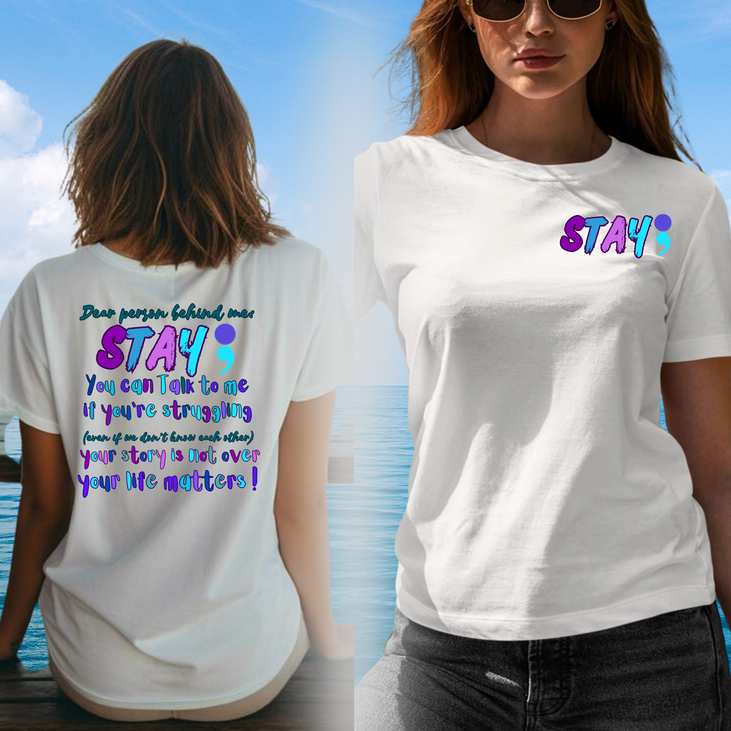  "Stay; Your Story Matters" Awareness T-Shirt product thumbnail image