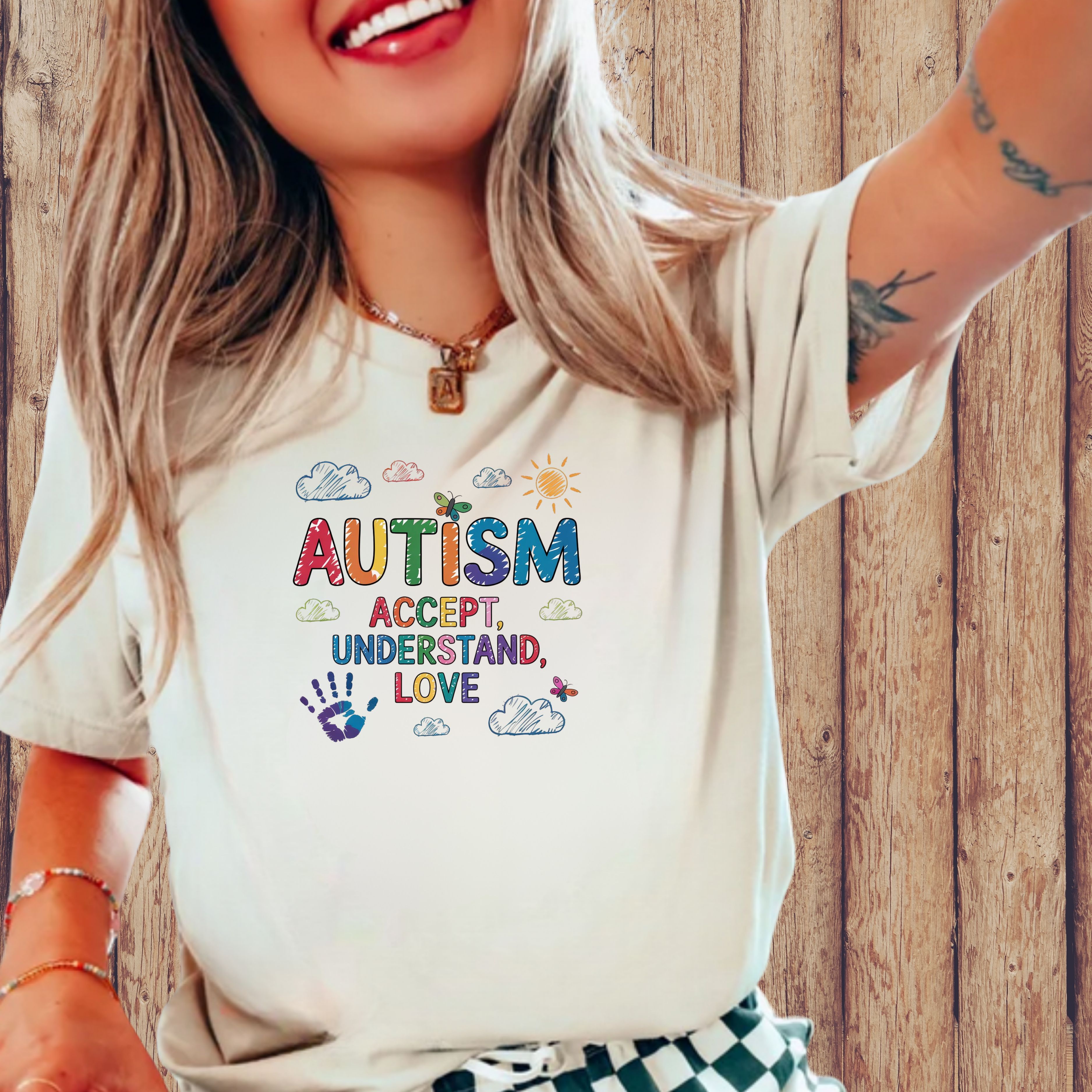 Unisex Heavy Cotton Tee - Autism Acceptance | Accept, Understand, Love