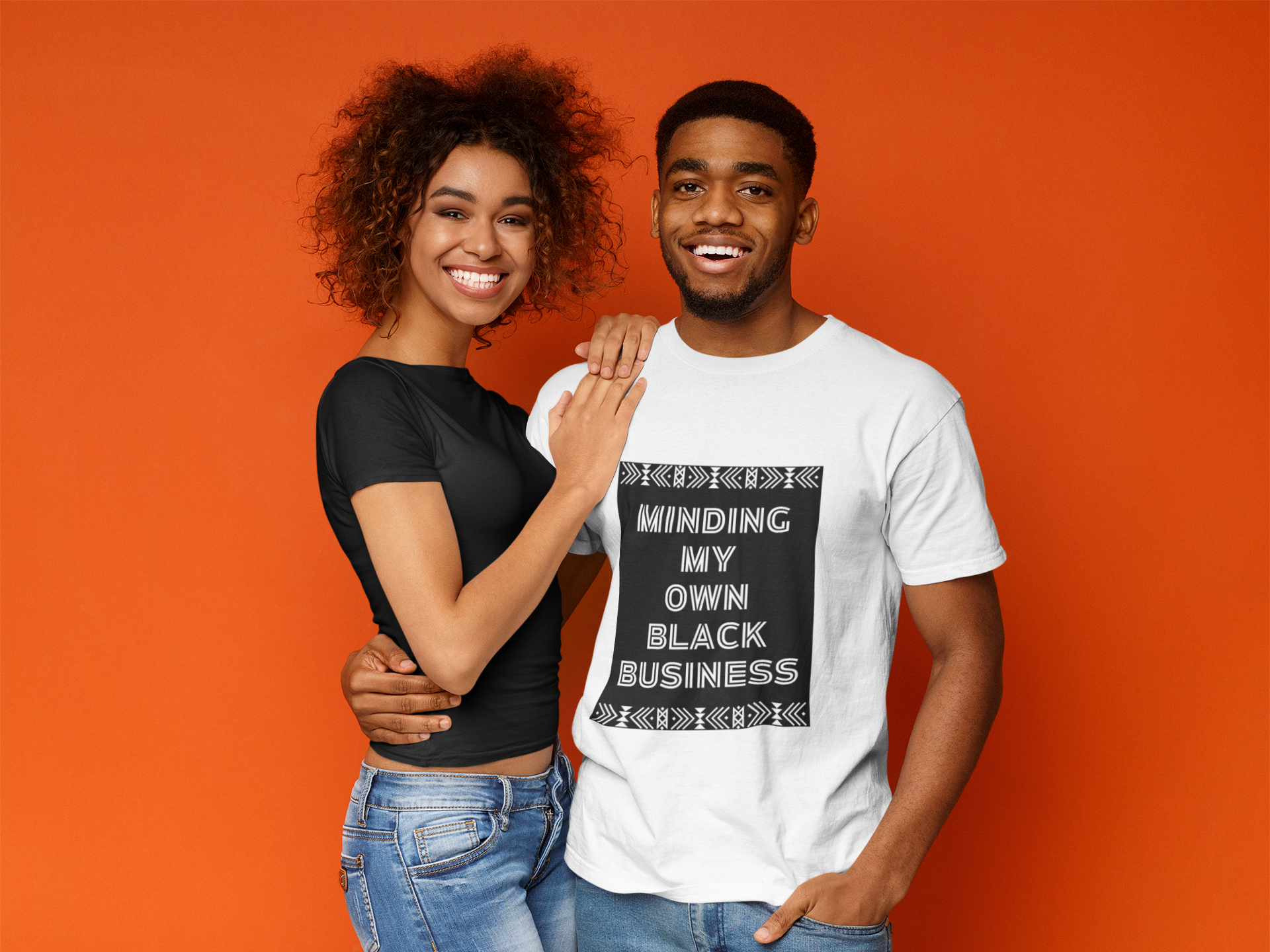 Black Minding My Own Black Business T-Shirt (Unisex) product thumbnail image