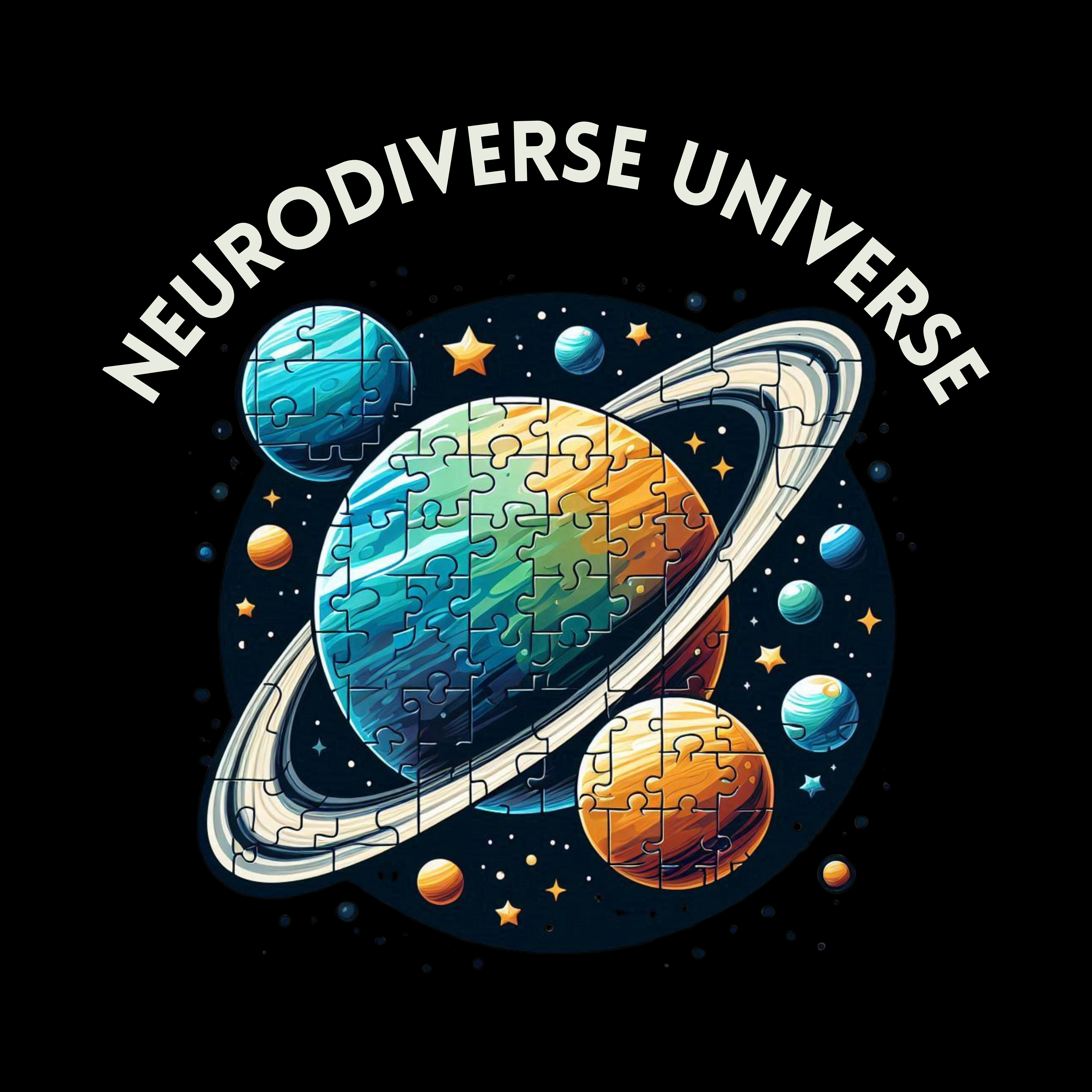 Neurodiverse Universe Black Coffee Mug – 11oz &amp; 15oz – Autism Mugs product thumbnail image