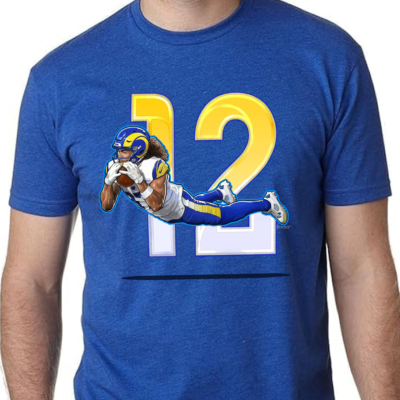 LA Rams Puka Nacua Unisex CVC Jersey T-shirt product thumbnail image LA Rams Puka Nacua Unisex CVC Jersey T-shirt product thumbnail image