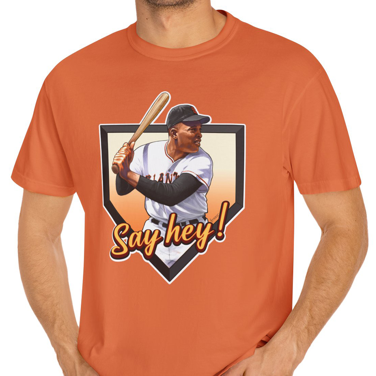 San Francisco Giants Willie Mays Say Hey! Unisex Garment-Dyed T-shirt San Francisco Giants Willie Mays Say Hey! Unisex Garment-Dyed T-shirt