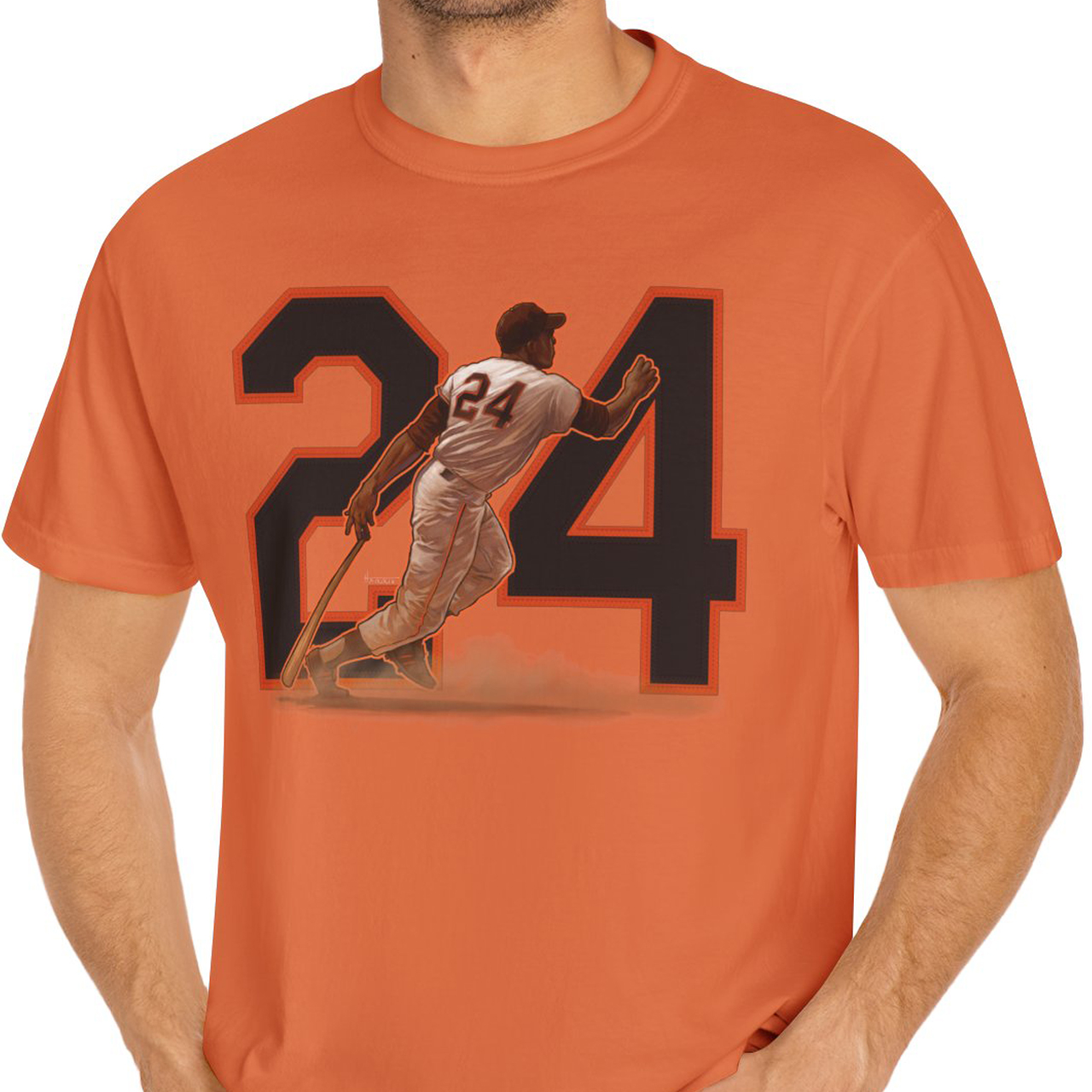 San Francisco Giants Willie Mays Garment-Dyed T-shirt product thumbnail image San Francisco Giants Willie Mays Garment-Dyed T-shirt product thumbnail image