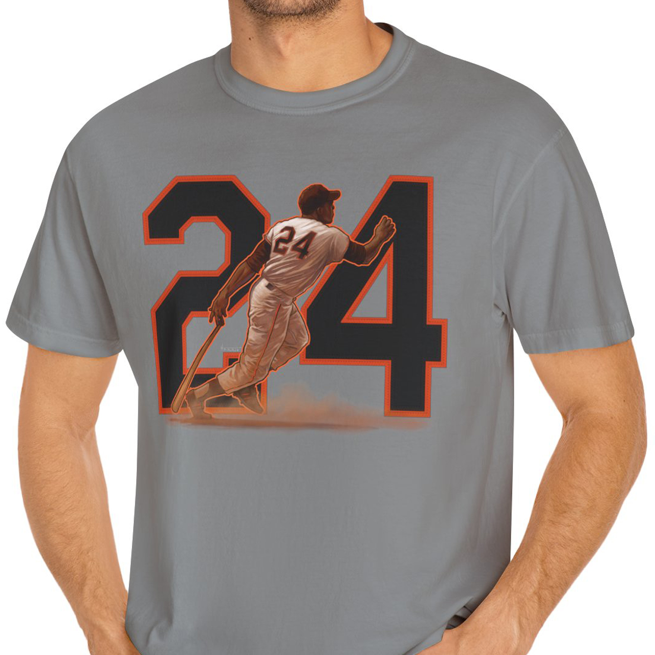 San Francisco Giants Willie Mays Garment-Dyed T-shirt product thumbnail image San Francisco Giants Willie Mays Garment-Dyed T-shirt product thumbnail image