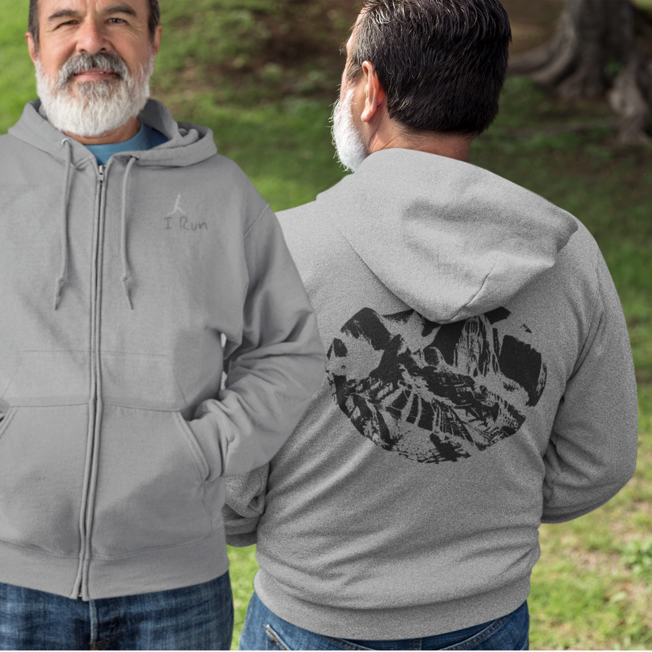 Artist Running Unisex Hoodie, Zip Up Sweatshirt, Fitness Full Zip Hooded Jacket, Workout Apparel, Athlete Gift product thumbnail image