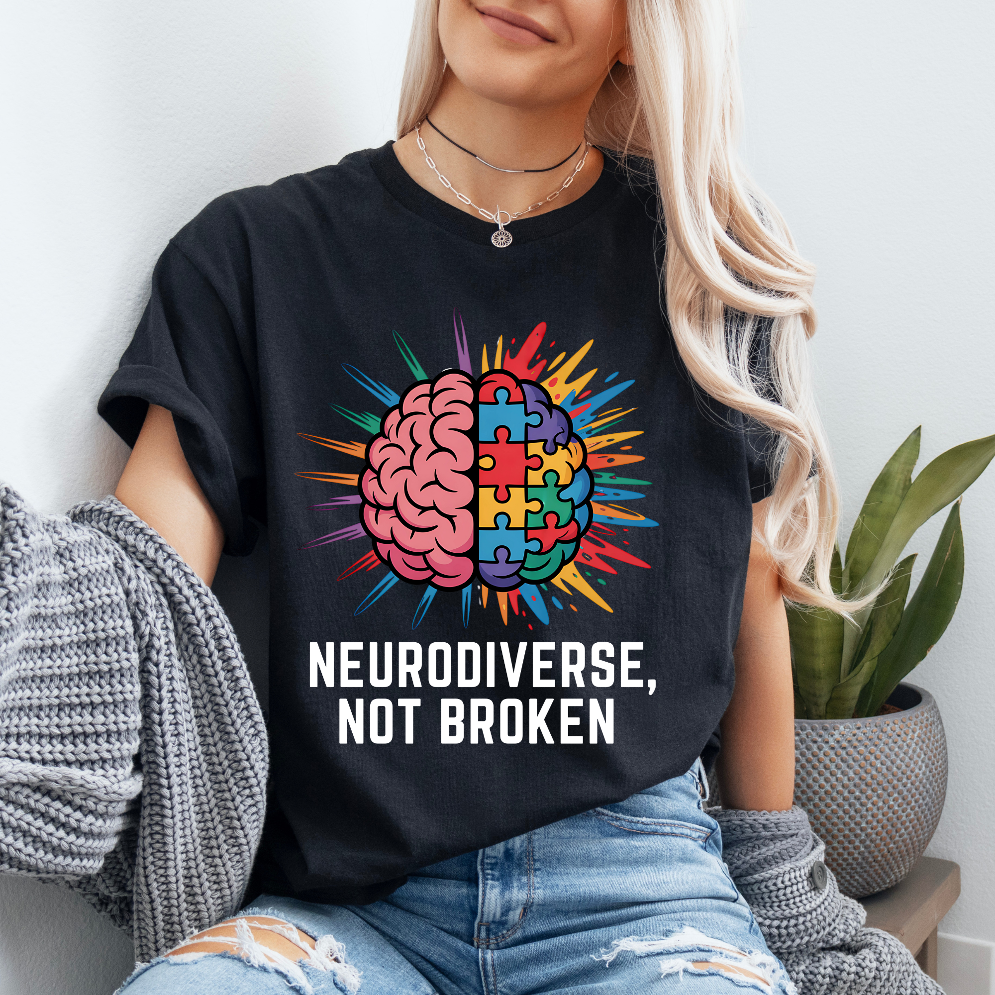 Neurodiverse Not Broken Shirt Autism Awareness Puzzle Piece Tee Neurodiversity Shirt Mental Health Graphic Tee Special Needs Advocates product thumbnail image Neurodiverse Not Broken Shirt Autism Awareness Puzzle Piece Tee Neurodiversity Shirt Mental Health Graphic Tee Special Needs Advocates product thumbnail image