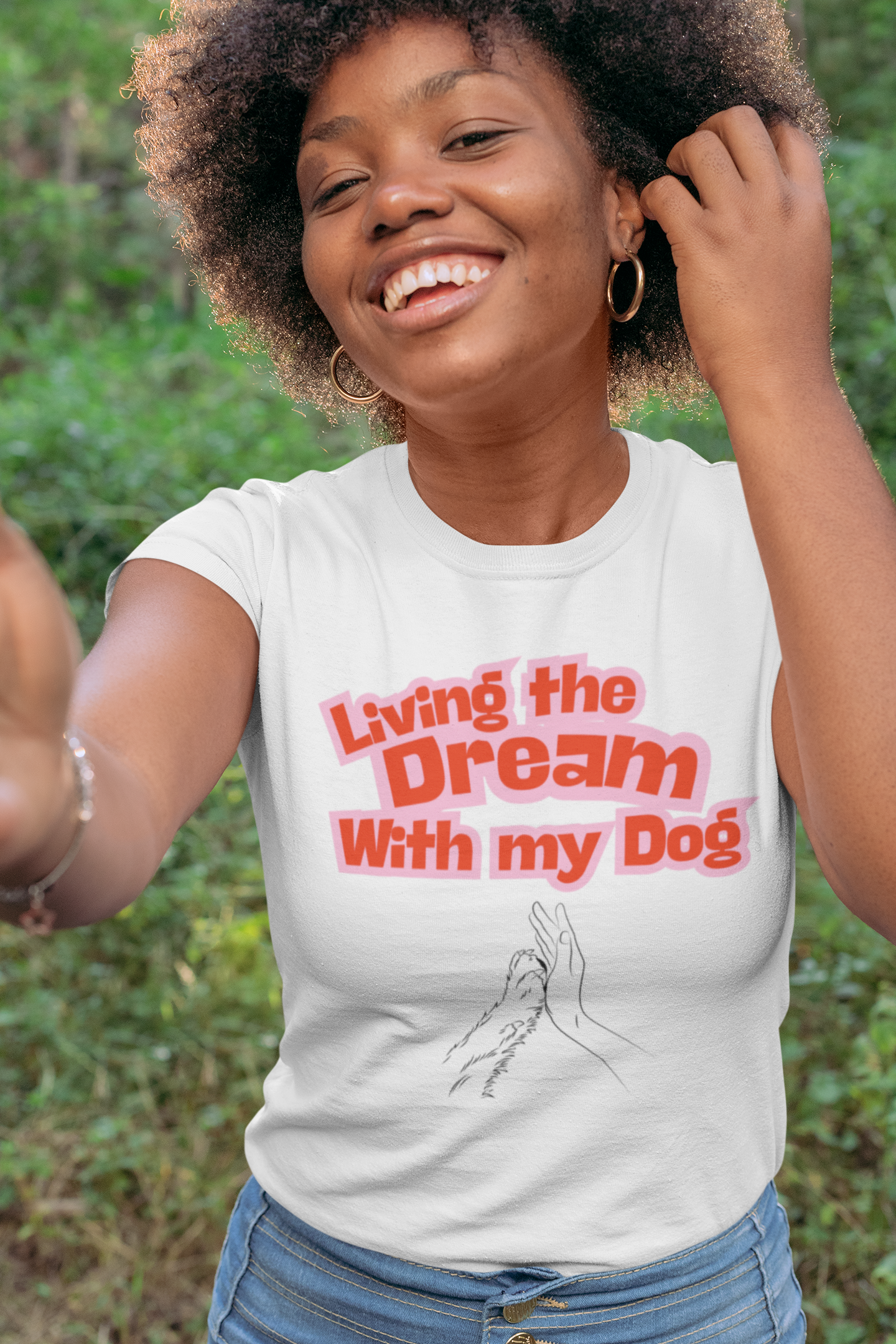Living the Dream With my Dog T-shirt product thumbnail image Living the Dream With my Dog T-shirt product thumbnail image
