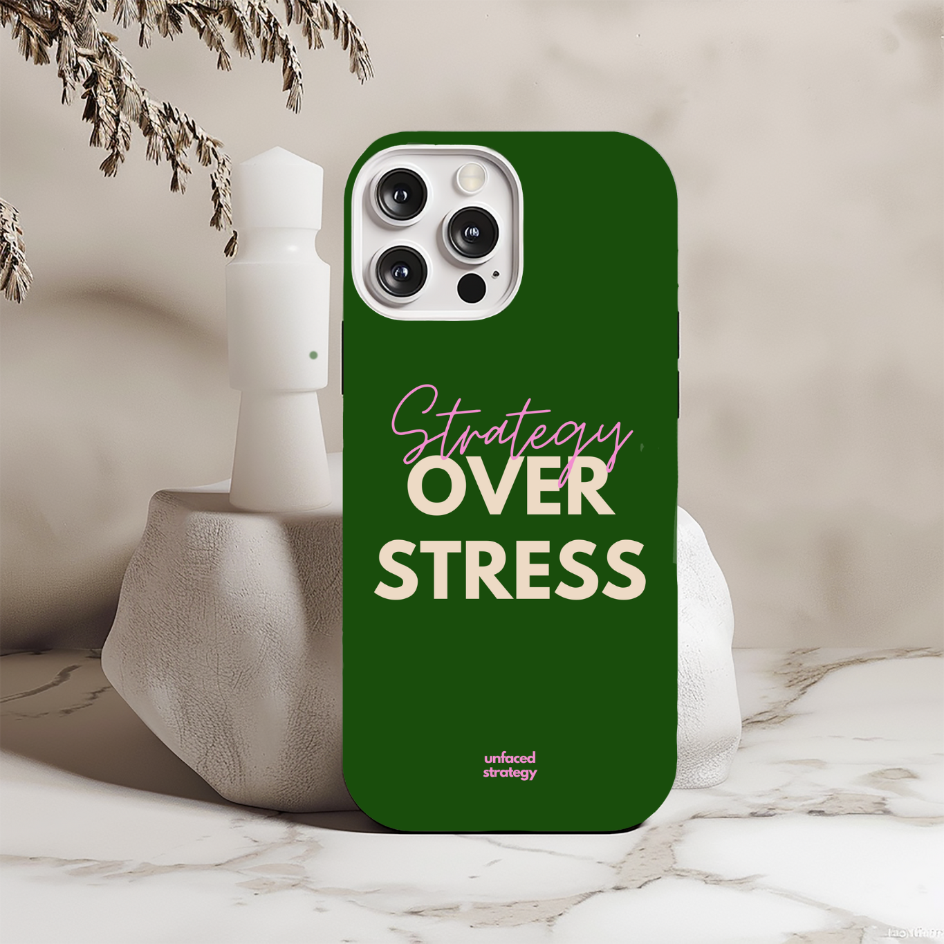 iPhone Case: "Strategy Over Stress" product thumbnail image iPhone Case: "Strategy Over Stress" product thumbnail image