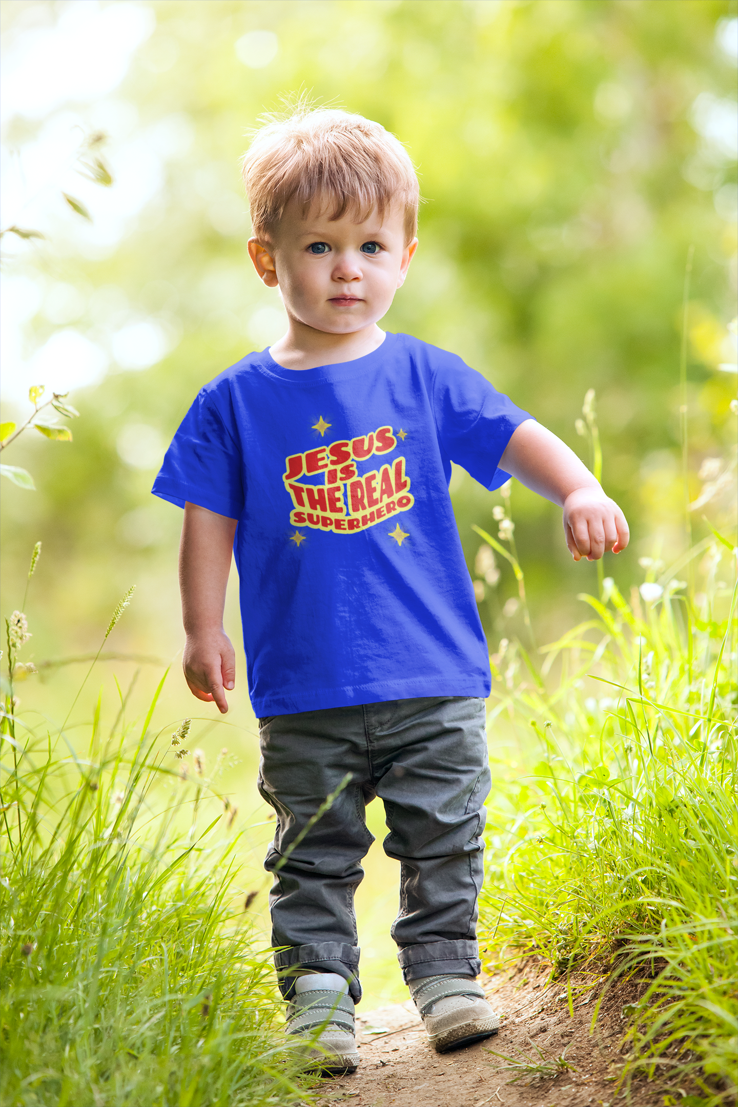 'Jesus is the Real Superhero' Toddler Short Sleeve Tee - 'Jesus is the Real Superhero' Graphic Tee product thumbnail image 'Jesus is the Real Superhero' Toddler Short Sleeve Tee - 'Jesus is the Real Superhero' Graphic Tee product thumbnail image