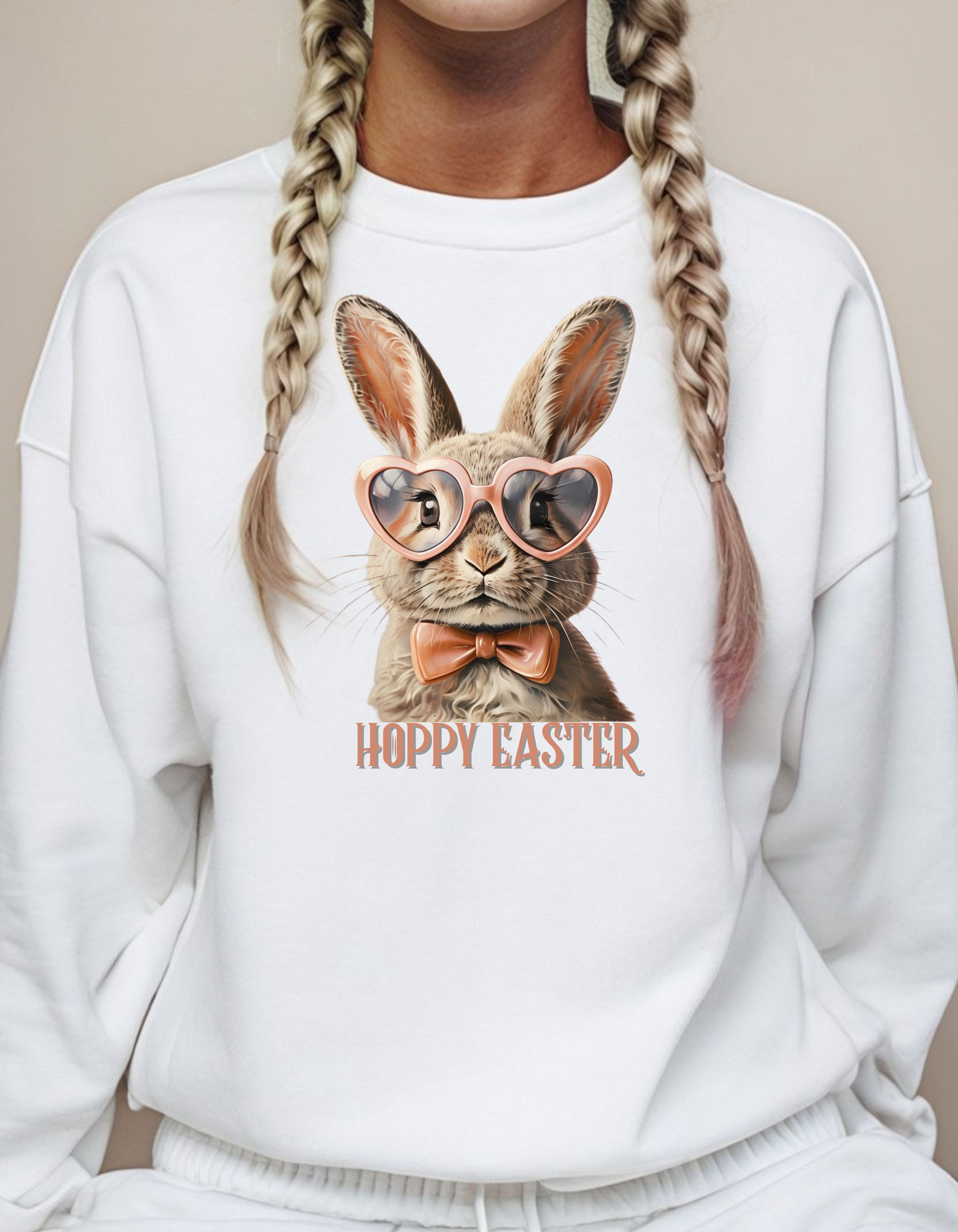 Hoppy Easter Bunny Sweatshirt | Unisex Heavy Blend™ Crewneck product thumbnail image