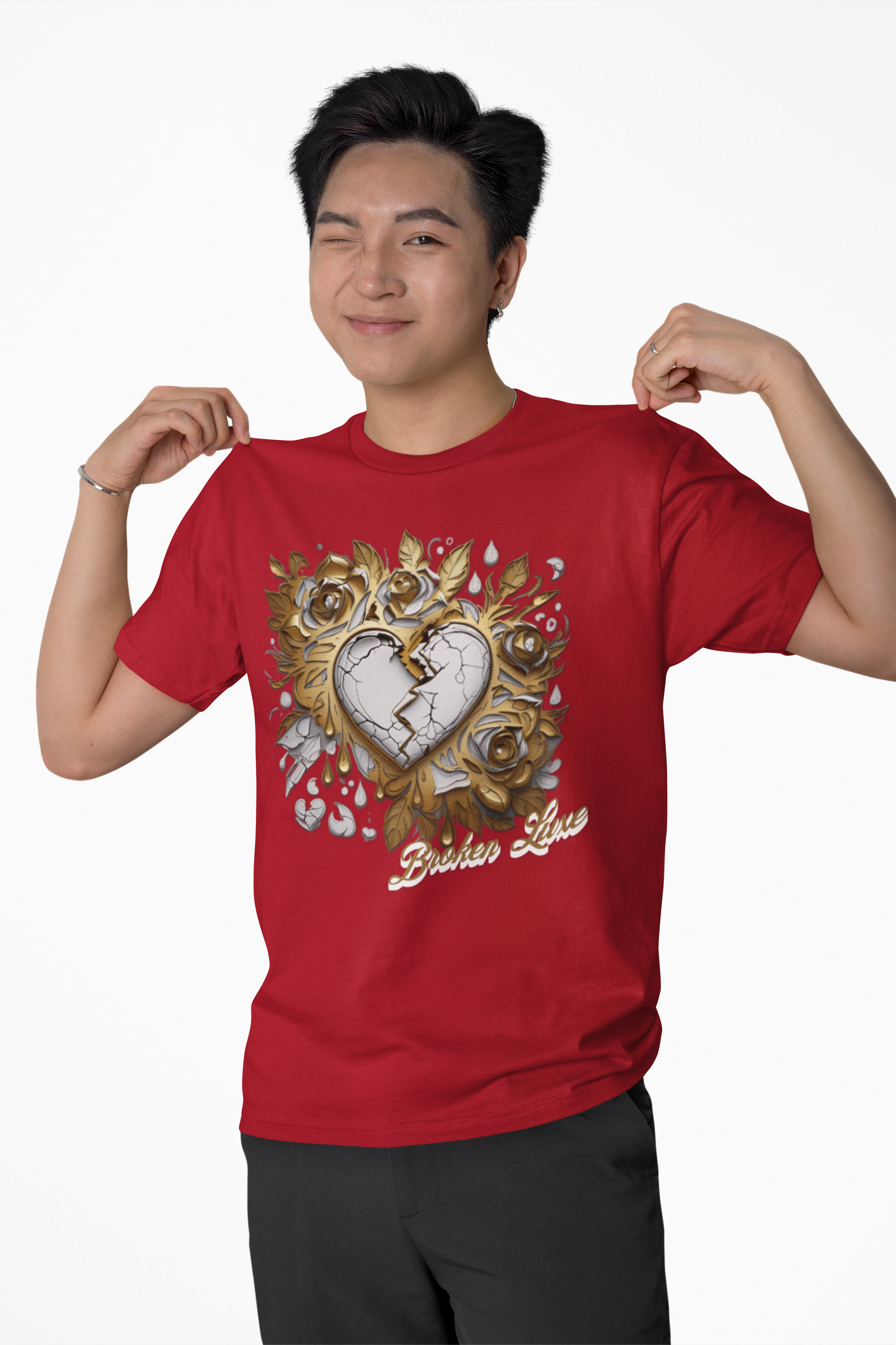 Gift of Heartache: Unisex Heart Graphic Tee for Casual Wear, Soft-Style T-Shirt, Special Occasions, Summer Fashion, Versatile Apparel product thumbnail image Gift of Heartache: Unisex Heart Graphic Tee for Casual Wear, Soft-Style T-Shirt, Special Occasions, Summer Fashion, Versatile Apparel product thumbnail image