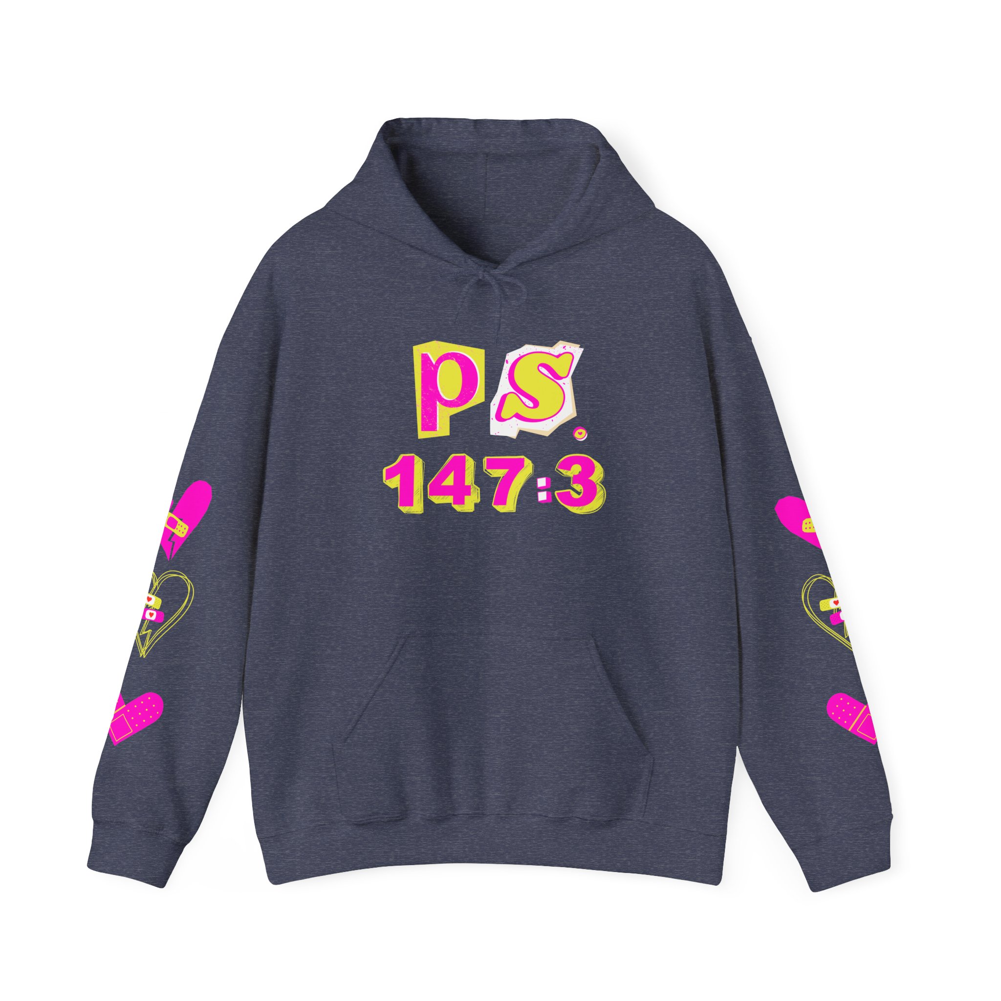 PS. 147:3 Unisex Heavy Blend™ Hooded Sweatshirt product thumbnail image PS. 147:3 Unisex Heavy Blend™ Hooded Sweatshirt product thumbnail image