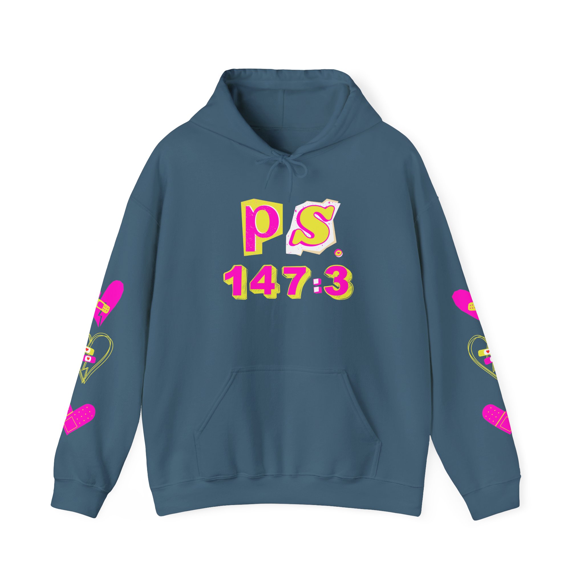 PS. 147:3 Unisex Heavy Blend™ Hooded Sweatshirt product thumbnail image PS. 147:3 Unisex Heavy Blend™ Hooded Sweatshirt product thumbnail image
