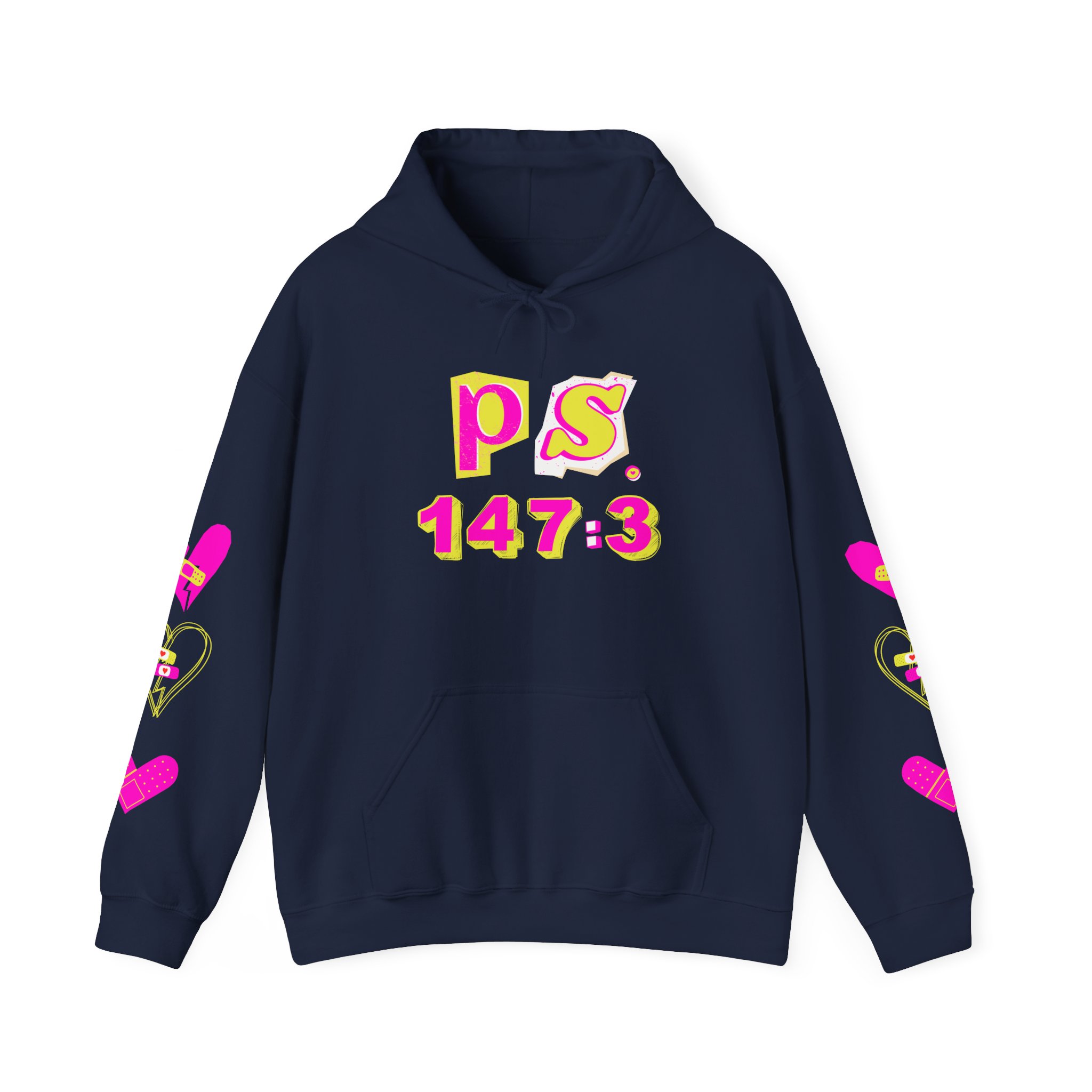 PS. 147:3 Unisex Heavy Blend™ Hooded Sweatshirt product thumbnail image PS. 147:3 Unisex Heavy Blend™ Hooded Sweatshirt product thumbnail image