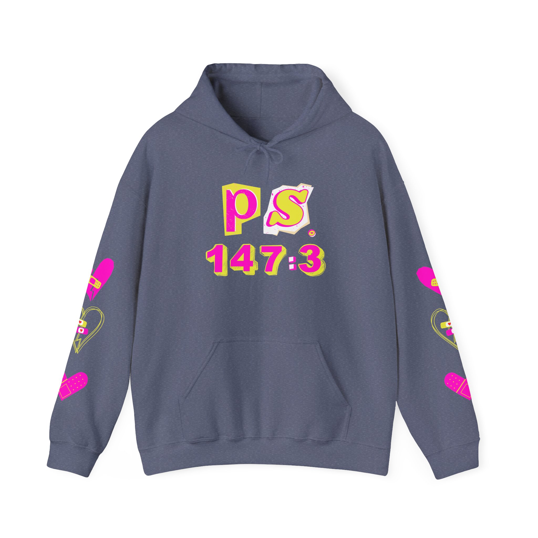 PS. 147:3 Unisex Heavy Blend™ Hooded Sweatshirt product thumbnail image PS. 147:3 Unisex Heavy Blend™ Hooded Sweatshirt product thumbnail image