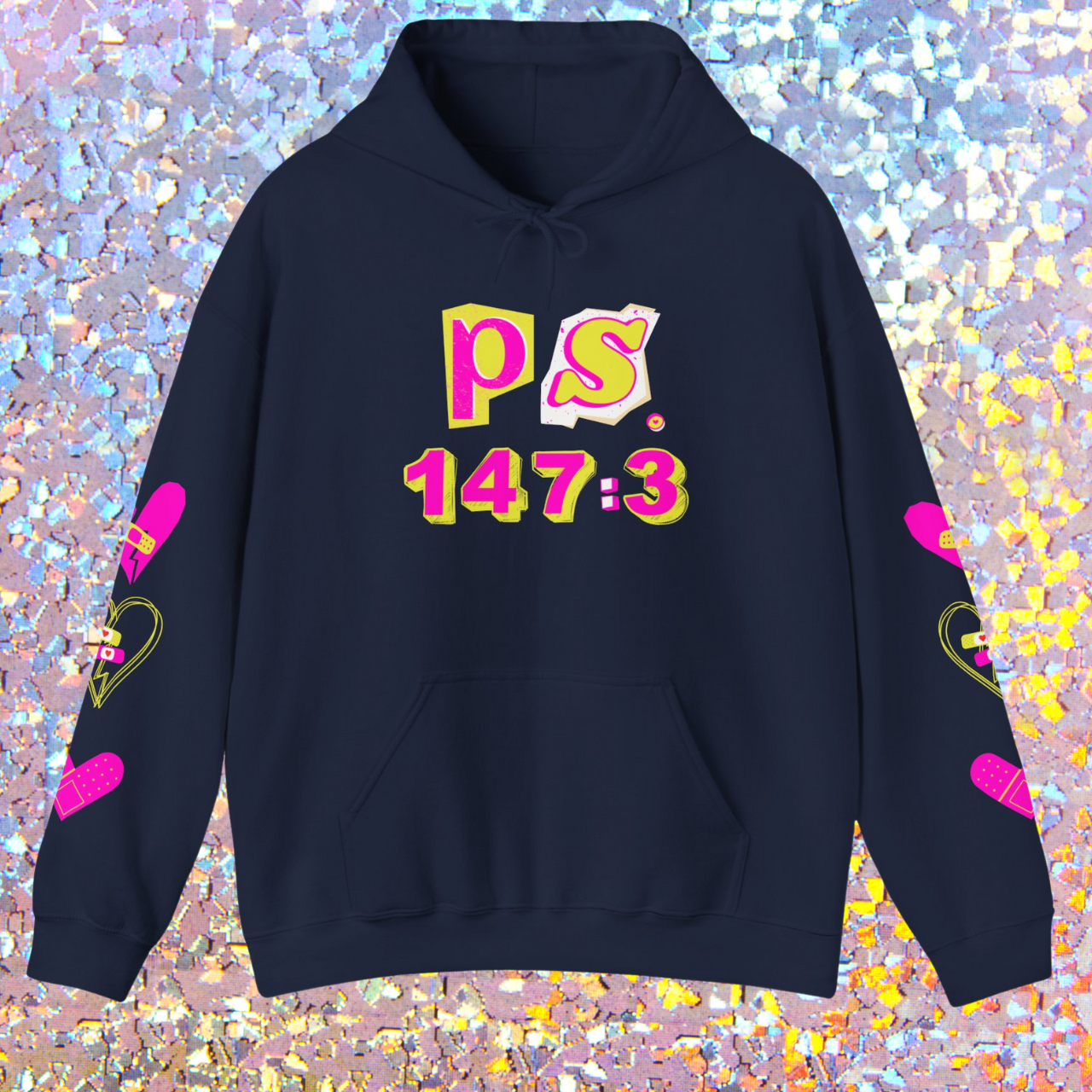 PS. 147:3 Unisex Heavy Blend™ Hooded Sweatshirt product thumbnail image PS. 147:3 Unisex Heavy Blend™ Hooded Sweatshirt product thumbnail image