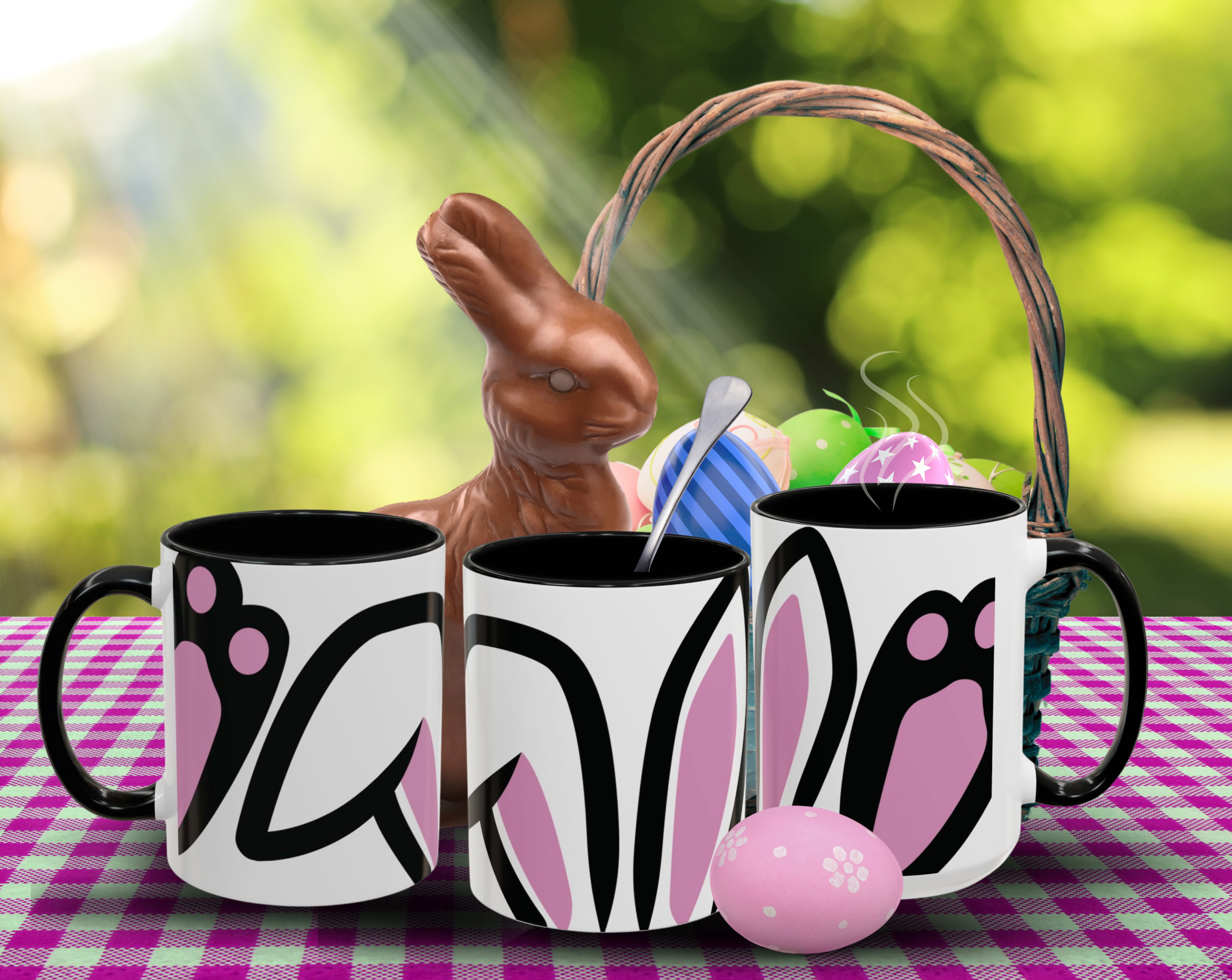 FUNNY BUNNY Accent Coffee Mug | Cute Stylish 11oz &amp; 15oz product thumbnail image