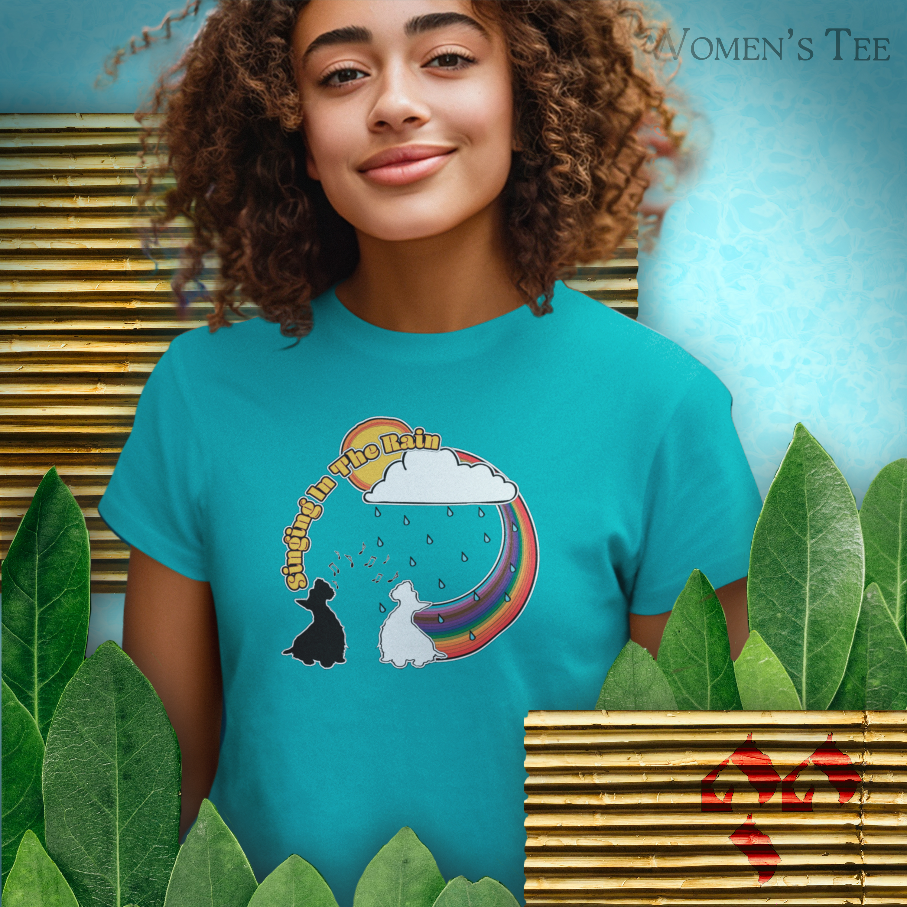 Women's Scottish Terrier Shirt - Singing In The Rain product thumbnail image Women's Scottish Terrier Shirt - Singing In The Rain product thumbnail image