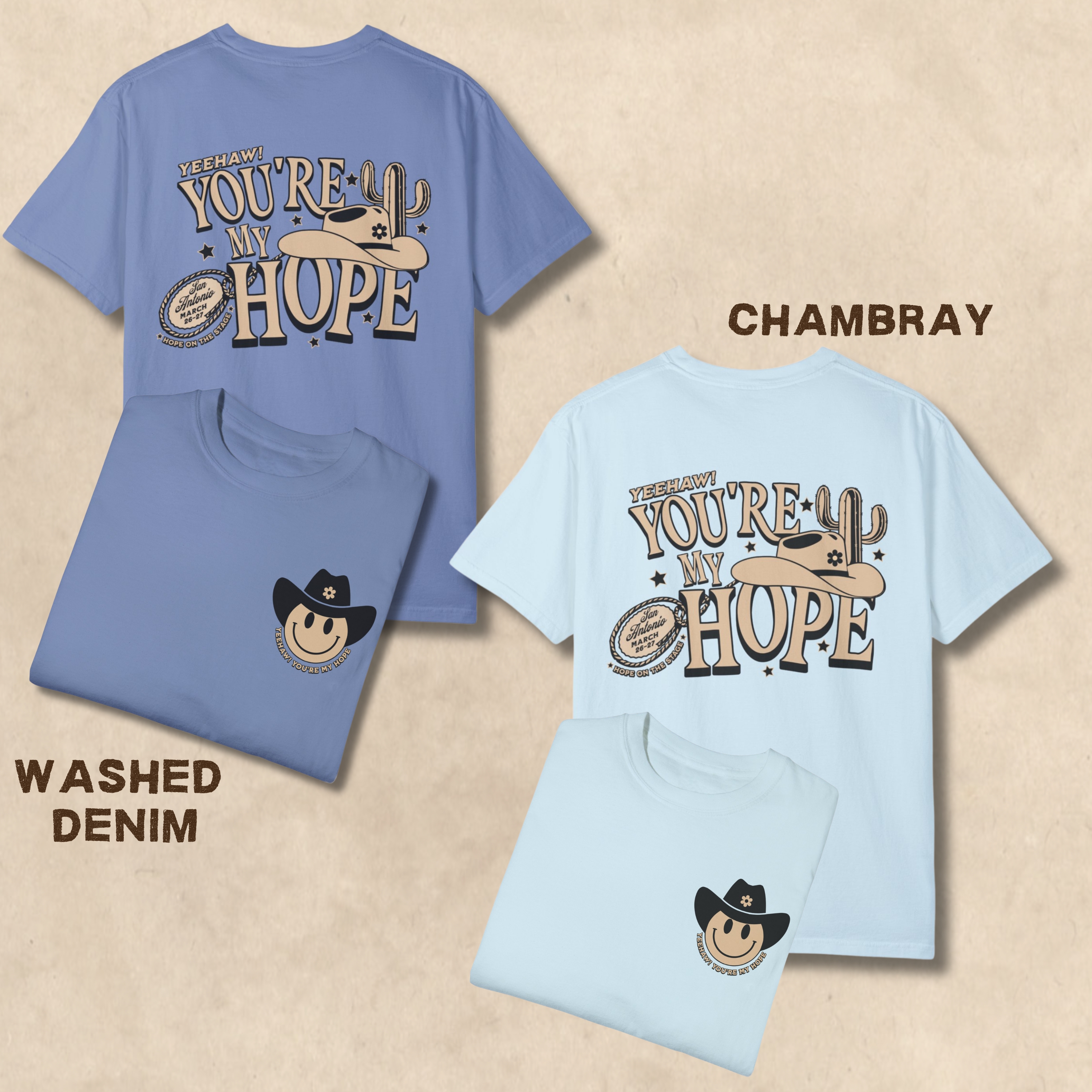 Hobi Yeehaw Cowboy UNISEX Comfort Colors Tee, Printed on FRONT and BACK, Designed for ARMY, by ARMY product thumbnail image Hobi Yeehaw Cowboy UNISEX Comfort Colors Tee, Printed on FRONT and BACK, Designed for ARMY, by ARMY product thumbnail image