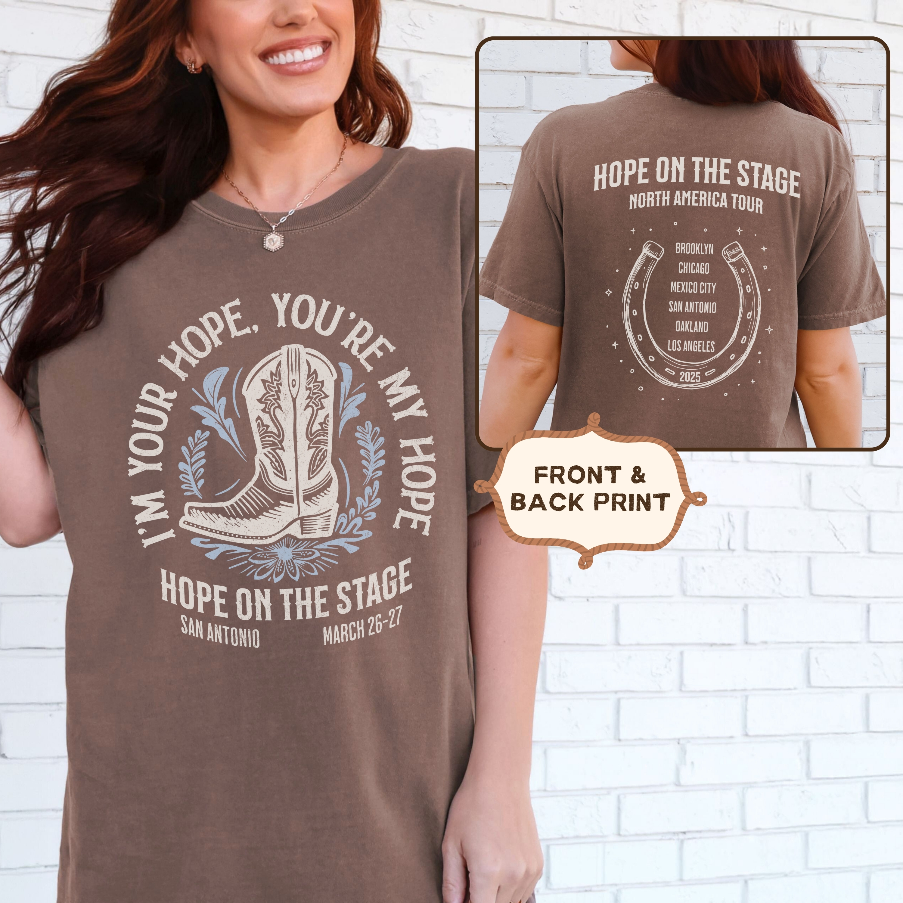 Hobi HOTS Cowboy UNISEX Comfort Colors Tee, Printed on FRONT and BACK, Designed for ARMY, by ARMY product thumbnail image Hobi HOTS Cowboy UNISEX Comfort Colors Tee, Printed on FRONT and BACK, Designed for ARMY, by ARMY product thumbnail image
