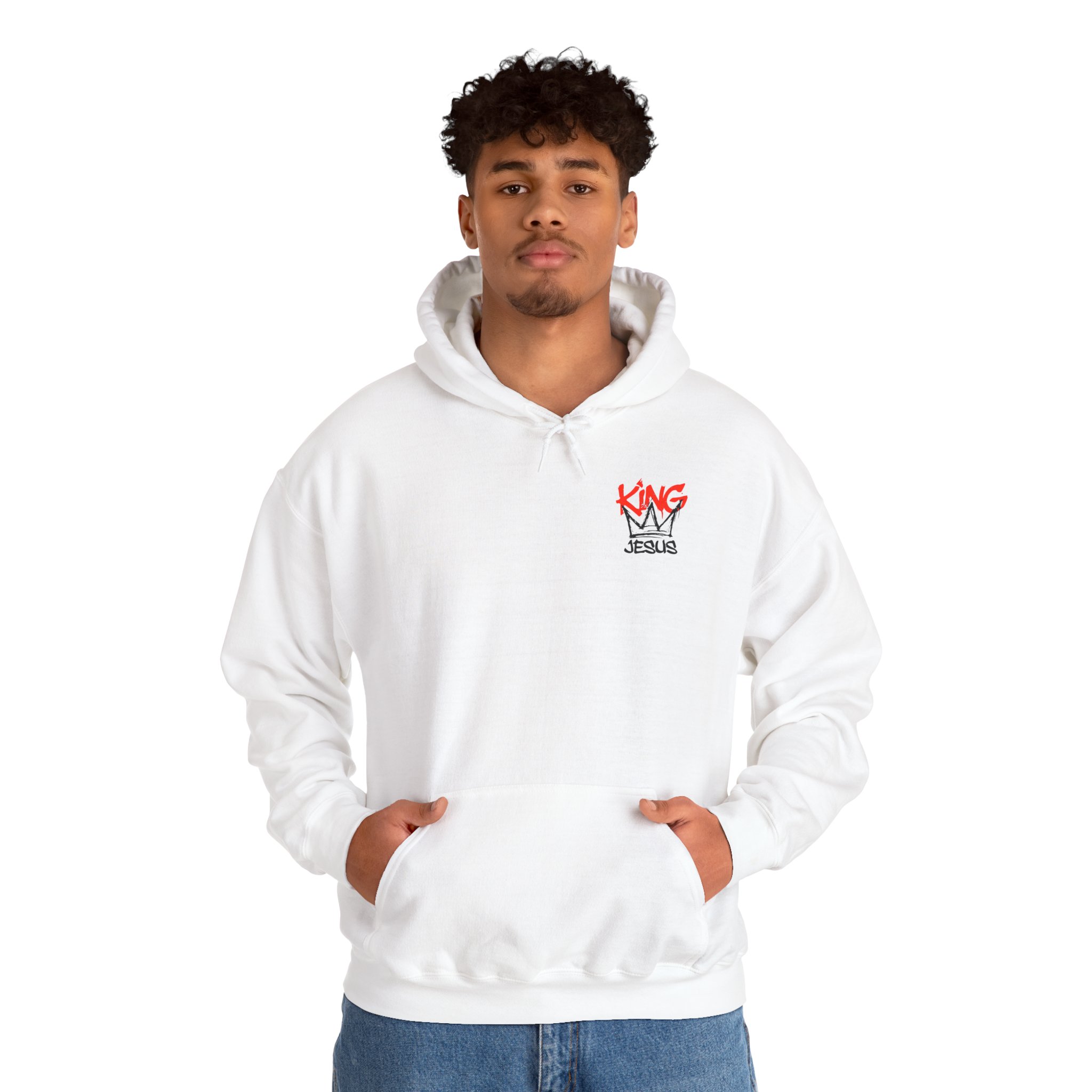 King Jesus Unisex Heavy Blend™ Hooded Sweatshirt product thumbnail image King Jesus Unisex Heavy Blend™ Hooded Sweatshirt product thumbnail image
