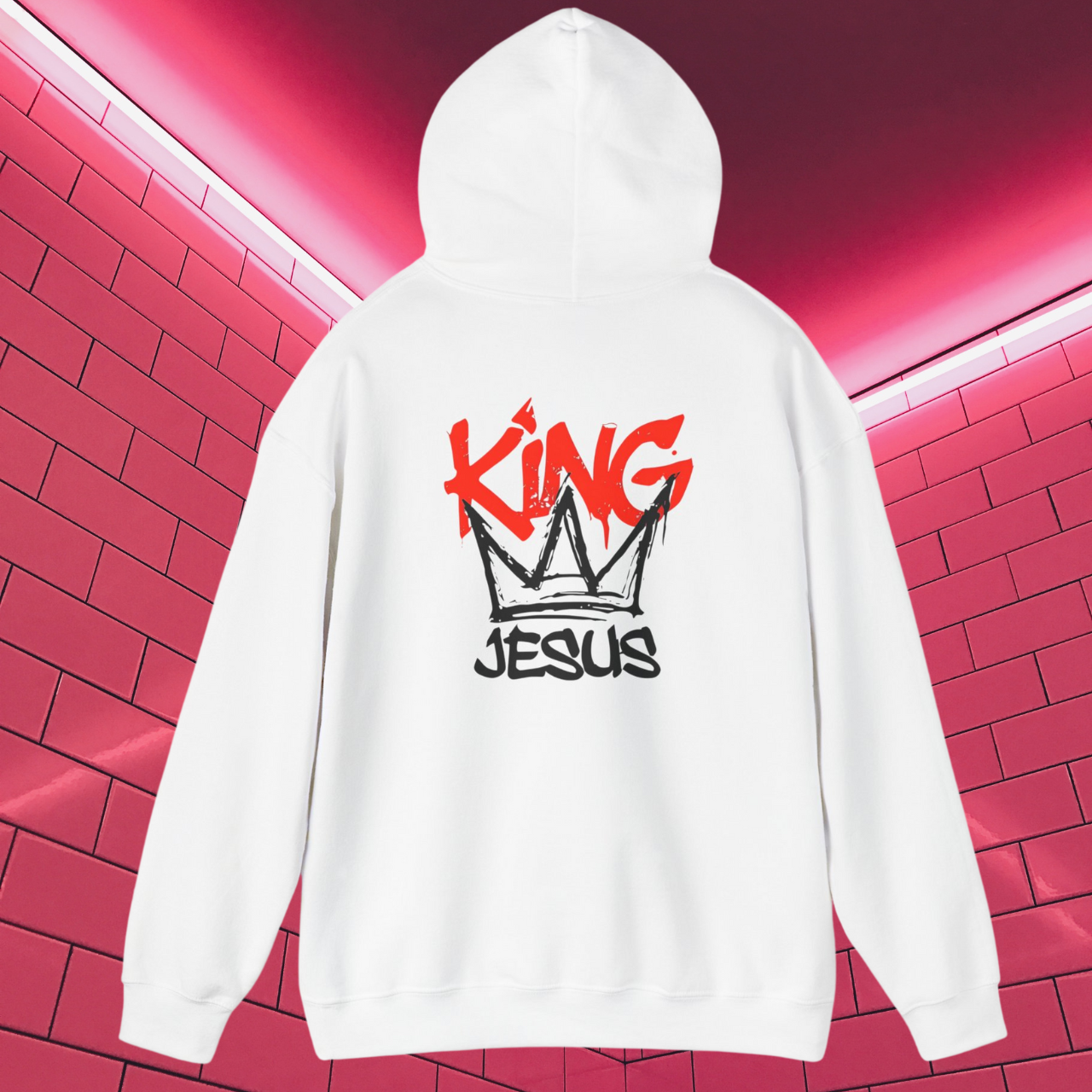 King Jesus Unisex Heavy Blend™ Hooded Sweatshirt product thumbnail image King Jesus Unisex Heavy Blend™ Hooded Sweatshirt product thumbnail image