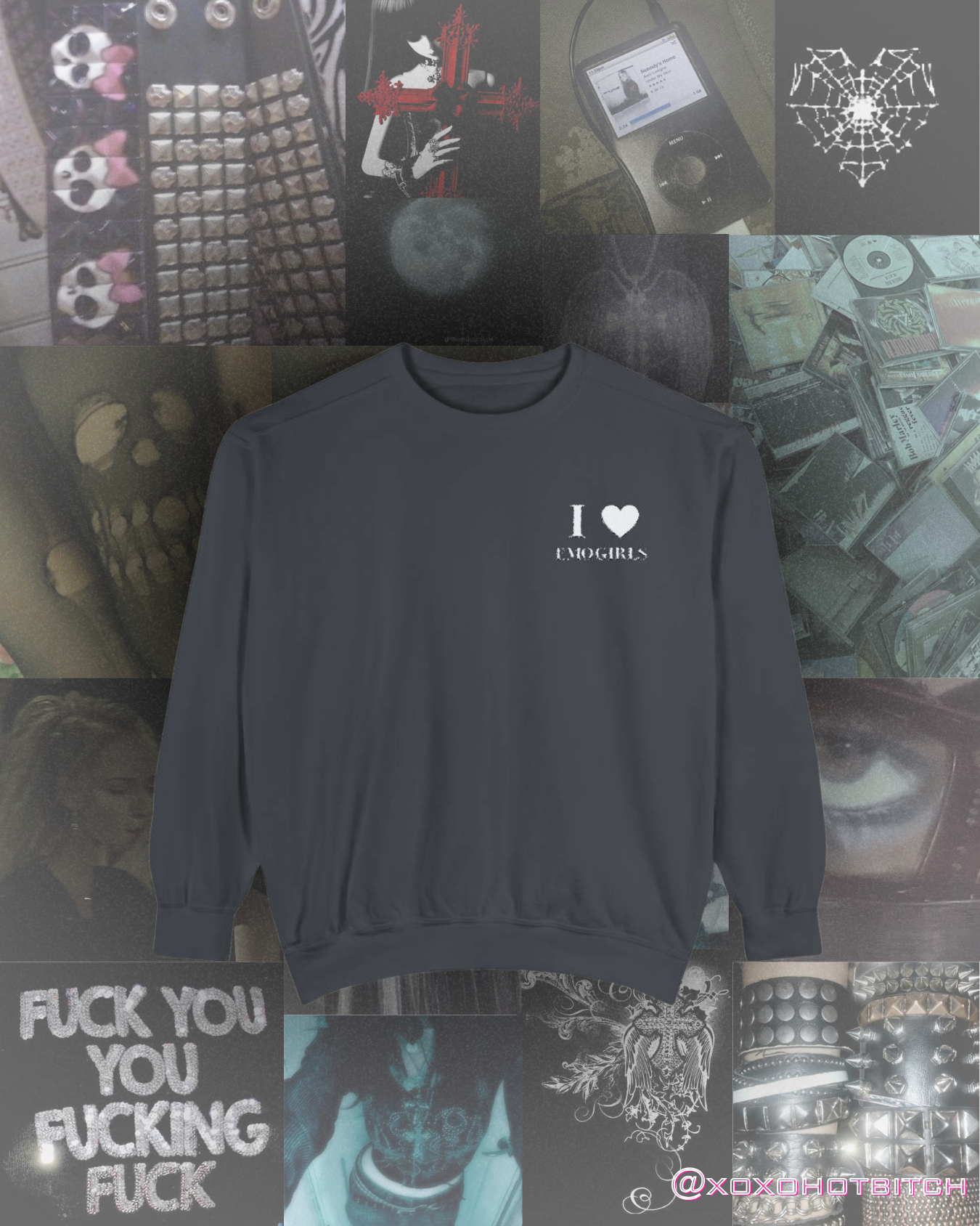 i <3 emo girls crew neck product thumbnail image i <3 emo girls crew neck product thumbnail image
