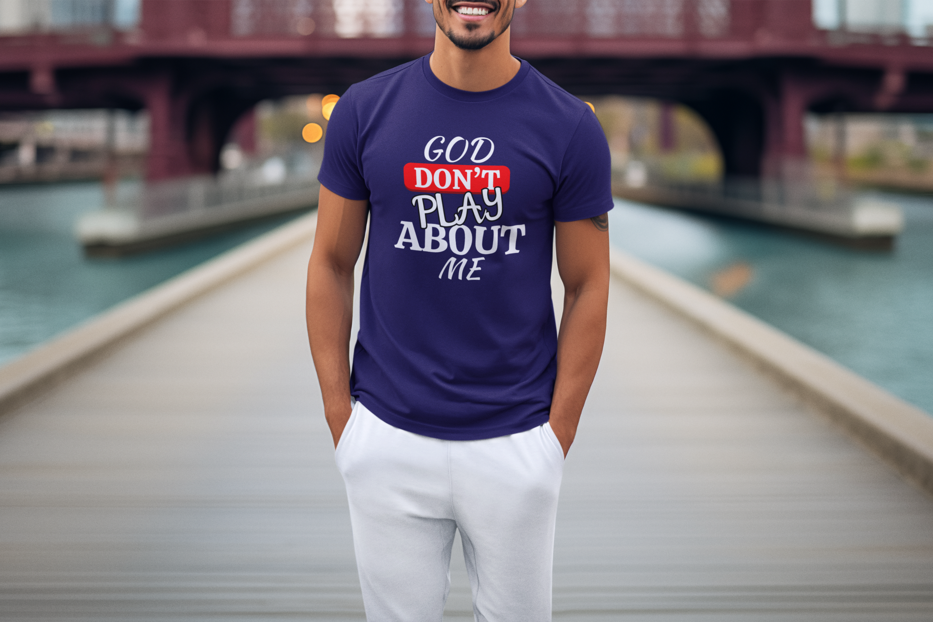 God don't play about me, Faith based apparel - Christian T-Shirt product thumbnail image God don't play about me, Faith based apparel - Christian T-Shirt product thumbnail image