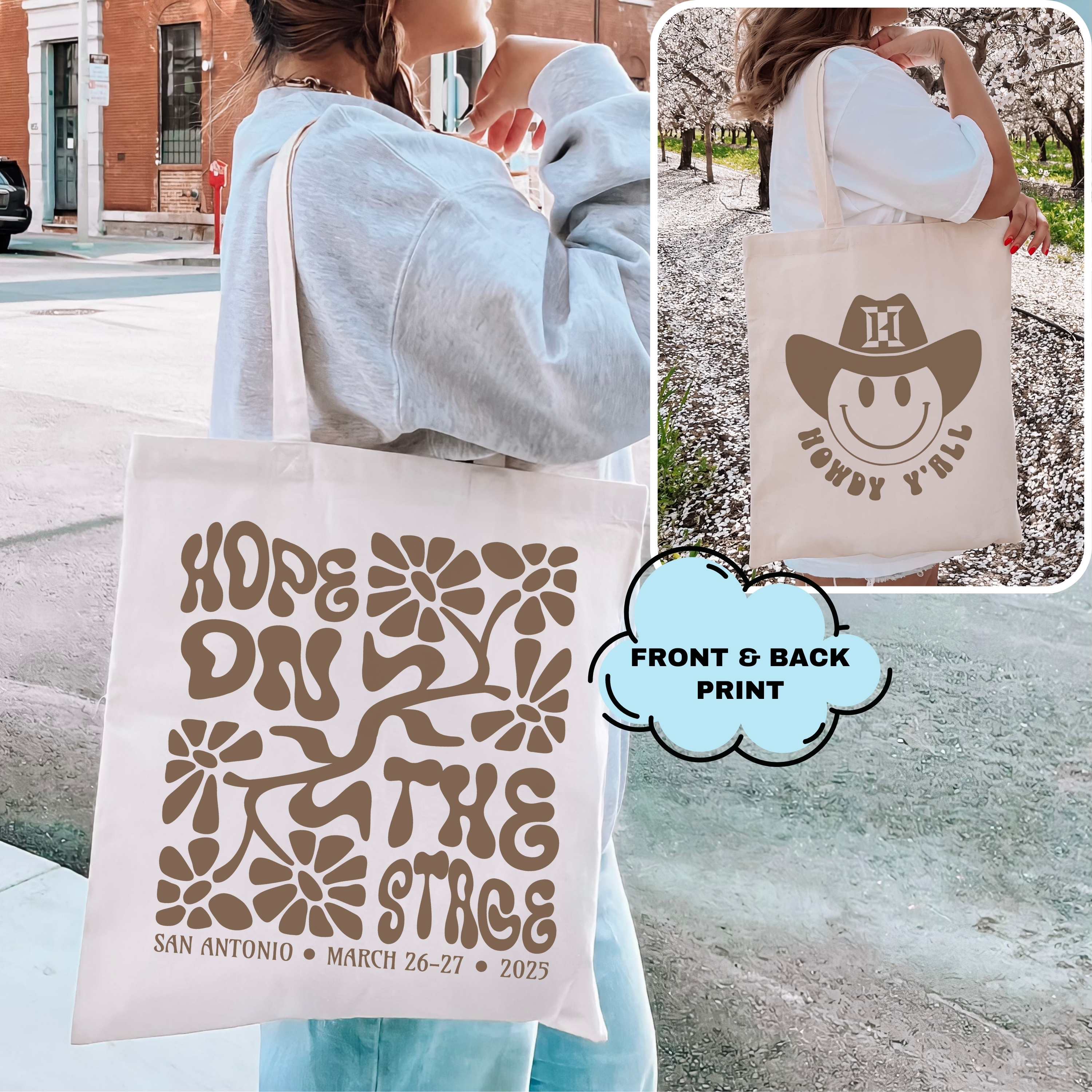 Hobi Cowboy Subtle HOTS San Antonio Cotton Canvas Tote Bag, Printed on FRONT and BACK, Deisgned for ARMY, by ARMY product thumbnail image Hobi Cowboy Subtle HOTS San Antonio Cotton Canvas Tote Bag, Printed on FRONT and BACK, Deisgned for ARMY, by ARMY product thumbnail image