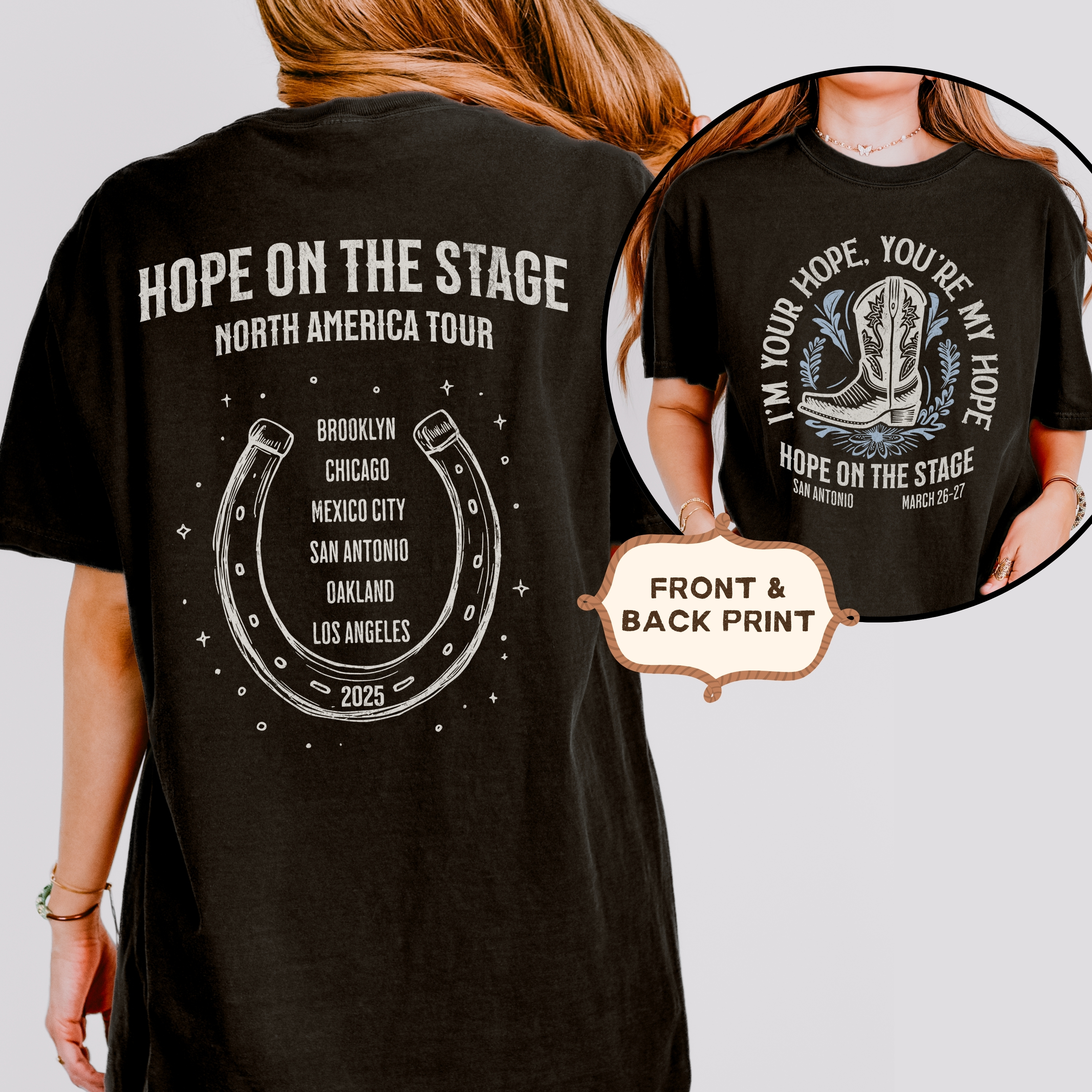Hobi HOTS Cowboy UNISEX Comfort Colors Tee, Printed on FRONT and BACK, Designed for ARMY, by ARMY product thumbnail image Hobi HOTS Cowboy UNISEX Comfort Colors Tee, Printed on FRONT and BACK, Designed for ARMY, by ARMY product thumbnail image