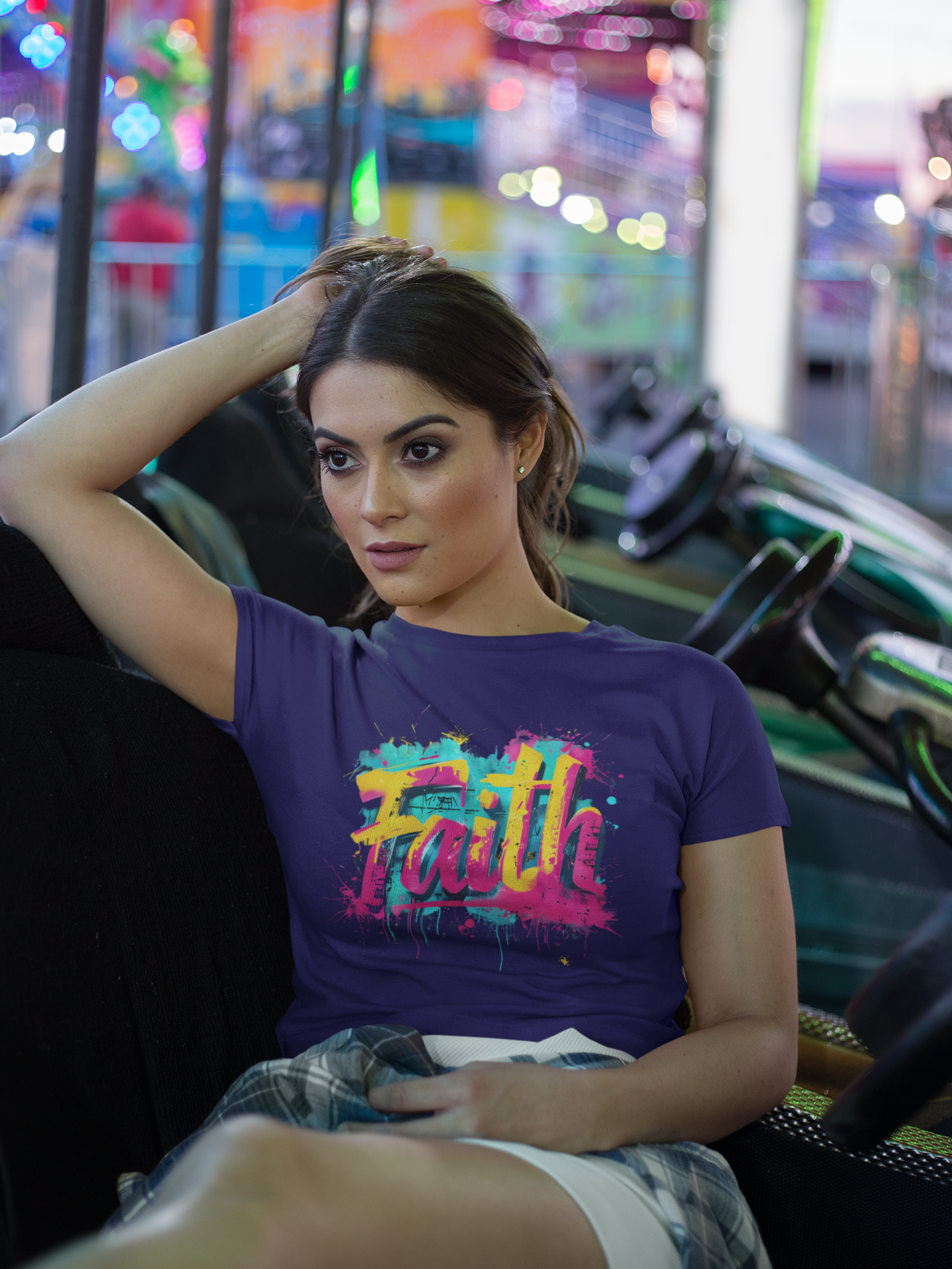 Faith Graphic Unisex Softstyle T-Shirt - Colorful Inspirational Apparel product thumbnail image Faith Graphic Unisex Softstyle T-Shirt - Colorful Inspirational Apparel product thumbnail image