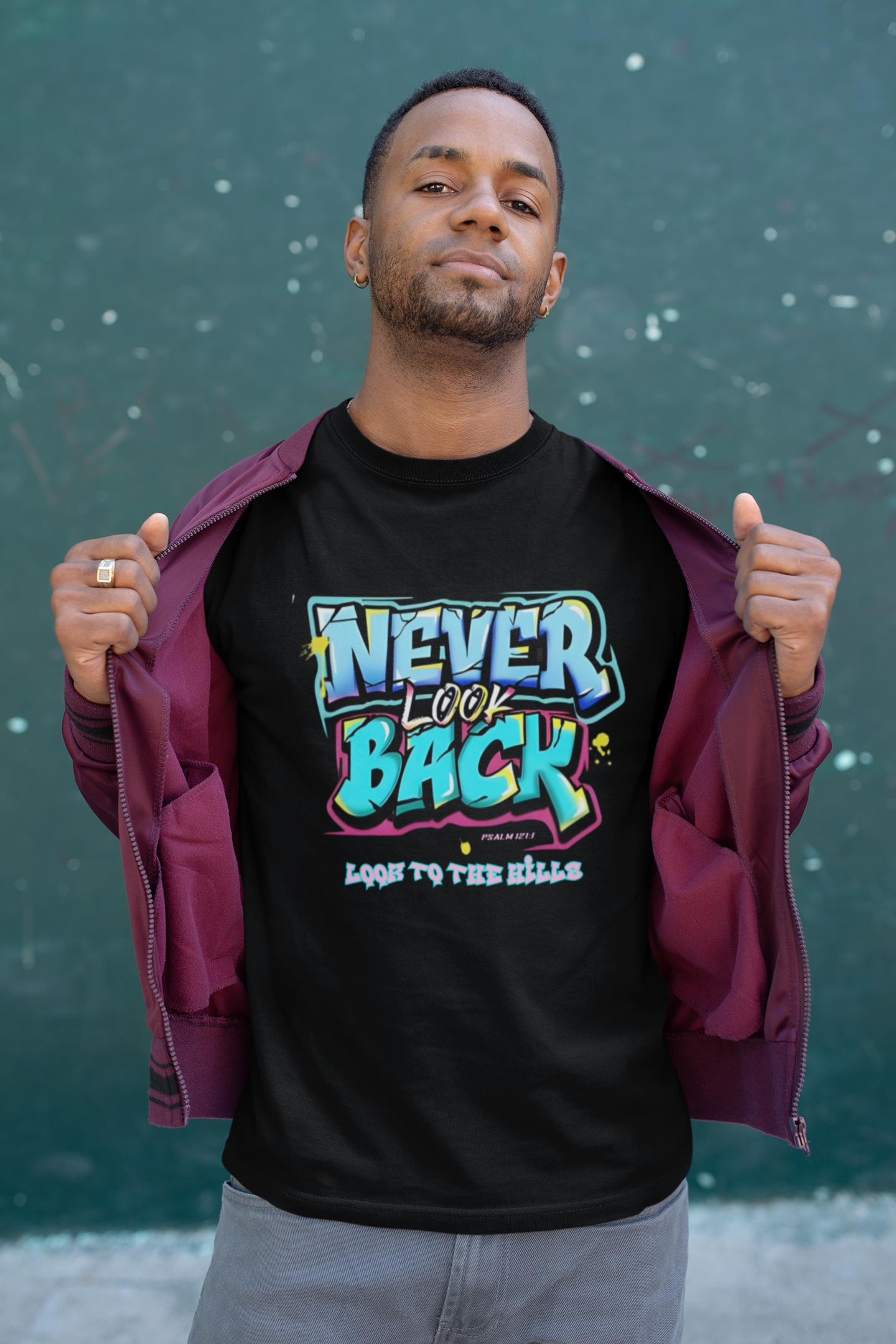 Never Look Back Unisex Softstyle T-Shirt - Motivational Graphic Tee product thumbnail image Never Look Back Unisex Softstyle T-Shirt - Motivational Graphic Tee product thumbnail image