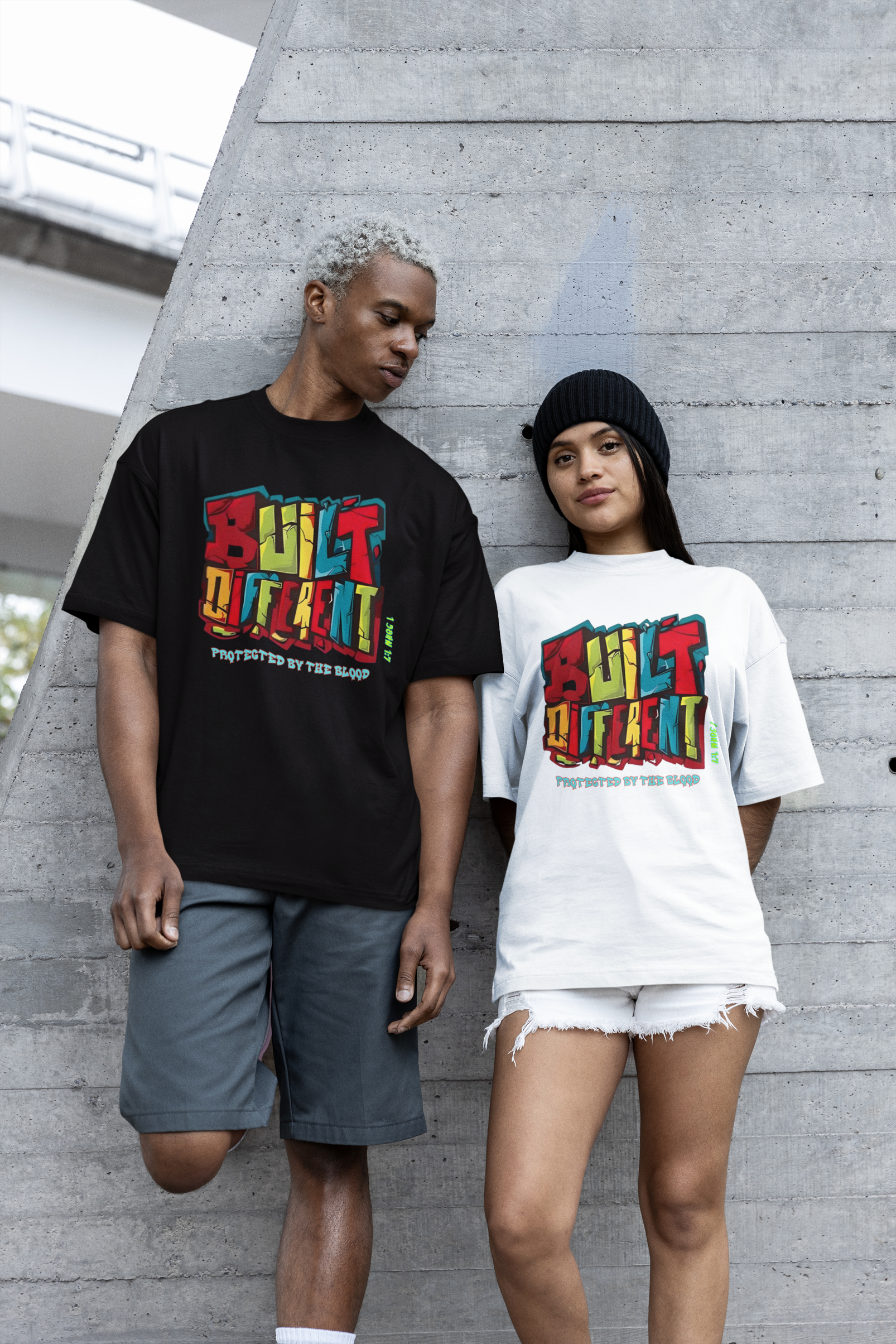 Built Different Graphic Tee, InspirationalChristian Apparel  Built Different Graphic Tee, InspirationalChristian Apparel