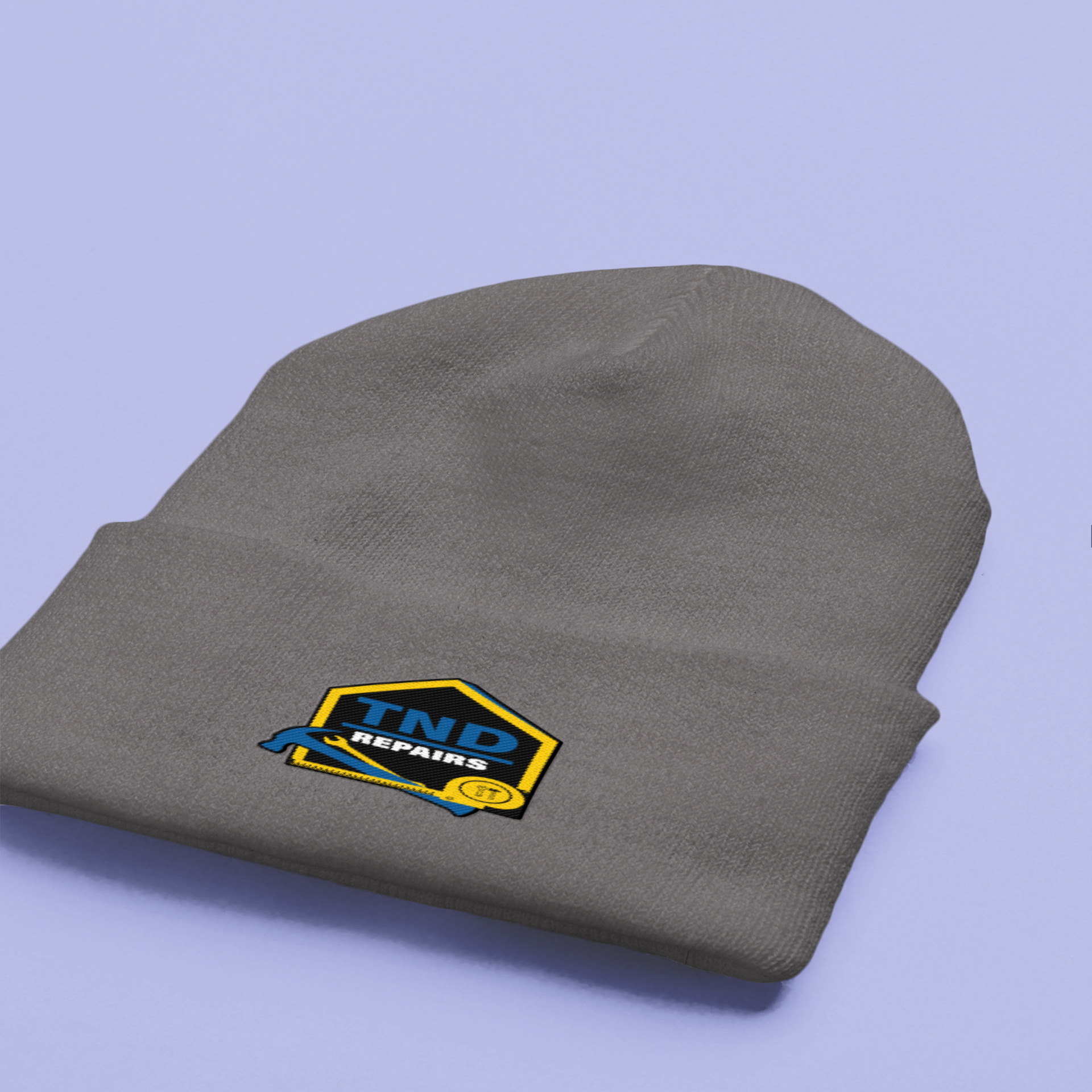 TND Repairs - Embroidered Cuffed Beanie product thumbnail image TND Repairs - Embroidered Cuffed Beanie product thumbnail image