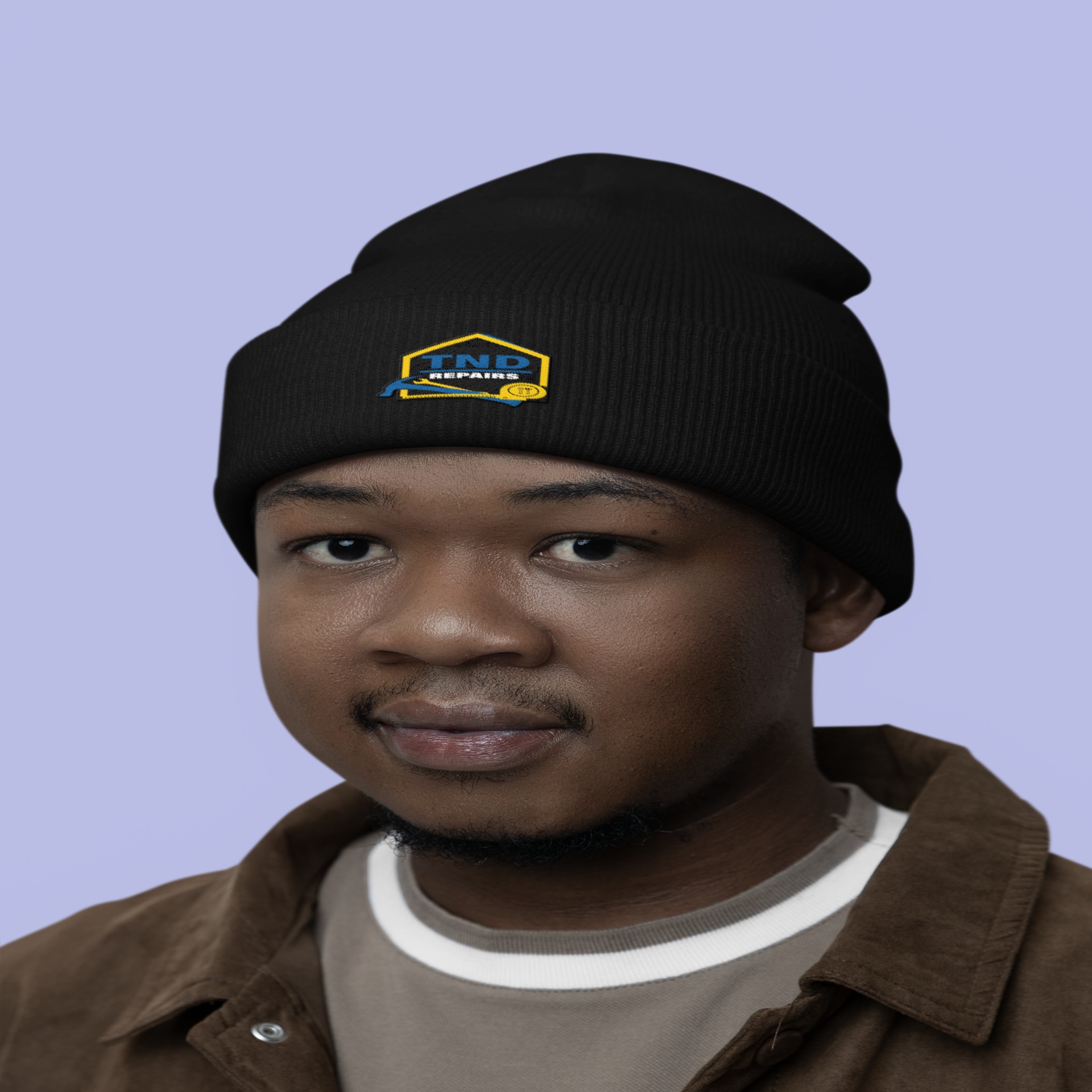 TND Repairs - Embroidered Cuffed Beanie product thumbnail image TND Repairs - Embroidered Cuffed Beanie product thumbnail image