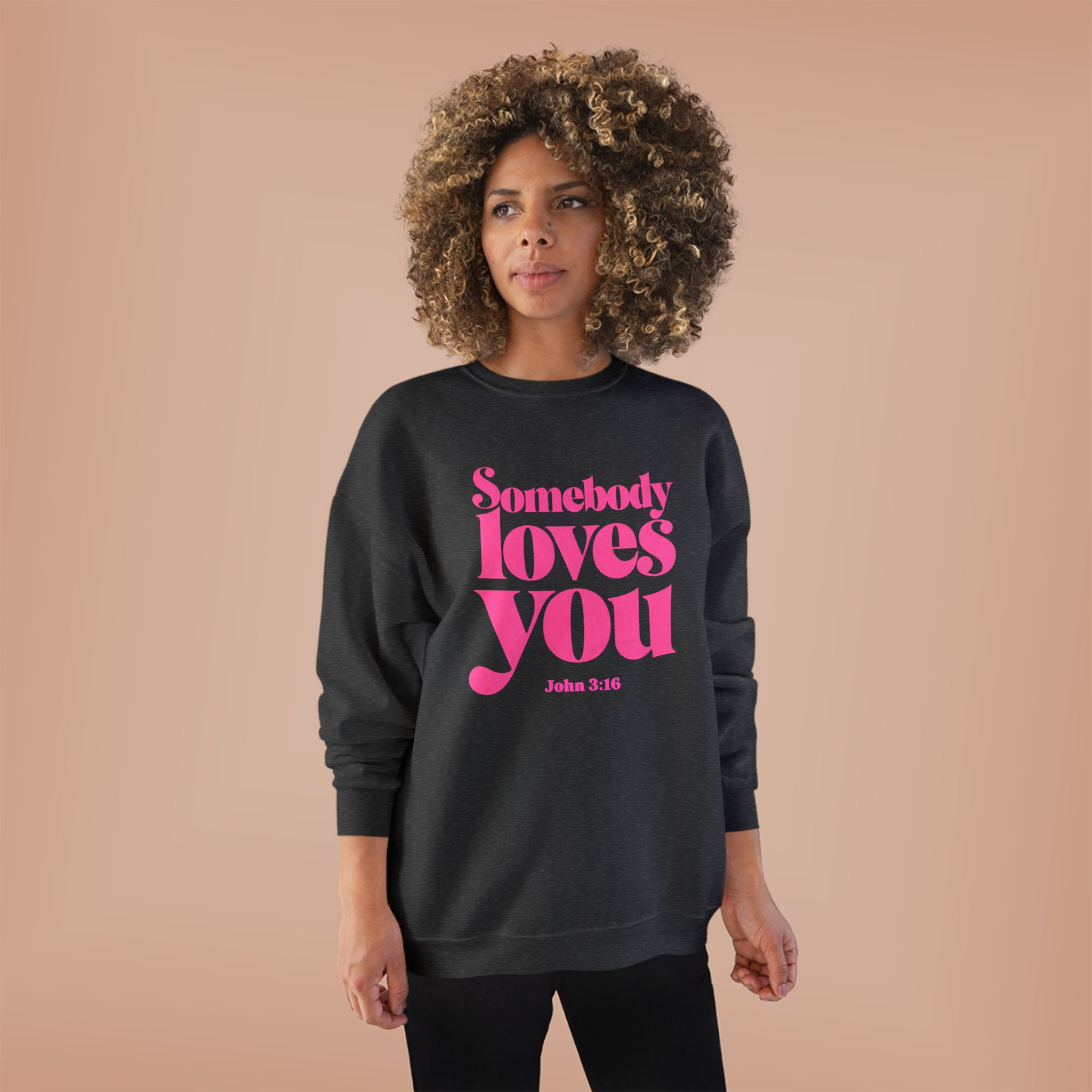 Somebody Loves You John 3:16 Unisex EcoSmart® Crewneck Sweatshirt product thumbnail image Somebody Loves You John 3:16 Unisex EcoSmart® Crewneck Sweatshirt product thumbnail image